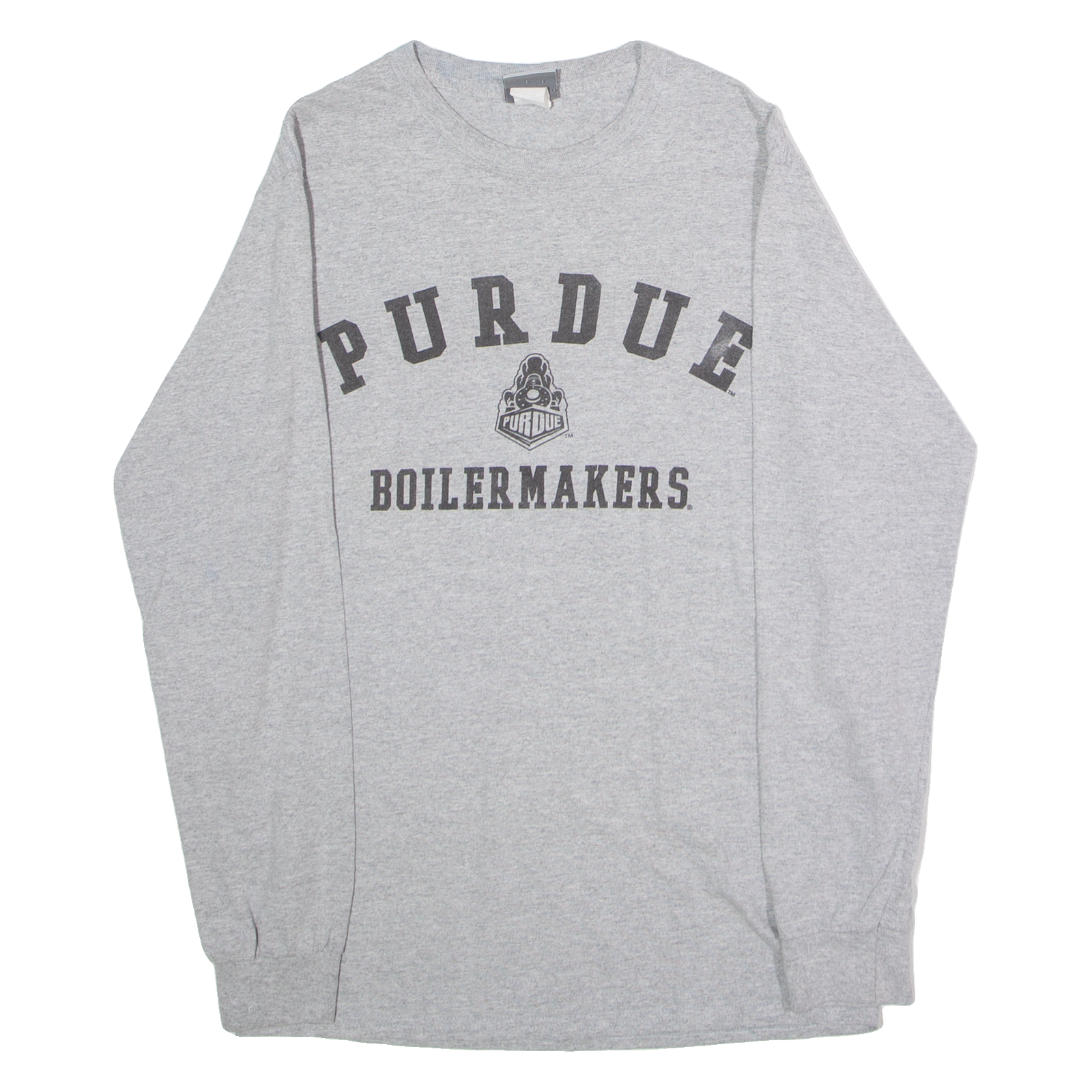 MV SPORT Purdue Boilermakers Mens T-Shirt Grey Long Sleeve USA Crew Neck S Refurbished - N/A refurbished available on Cerqular