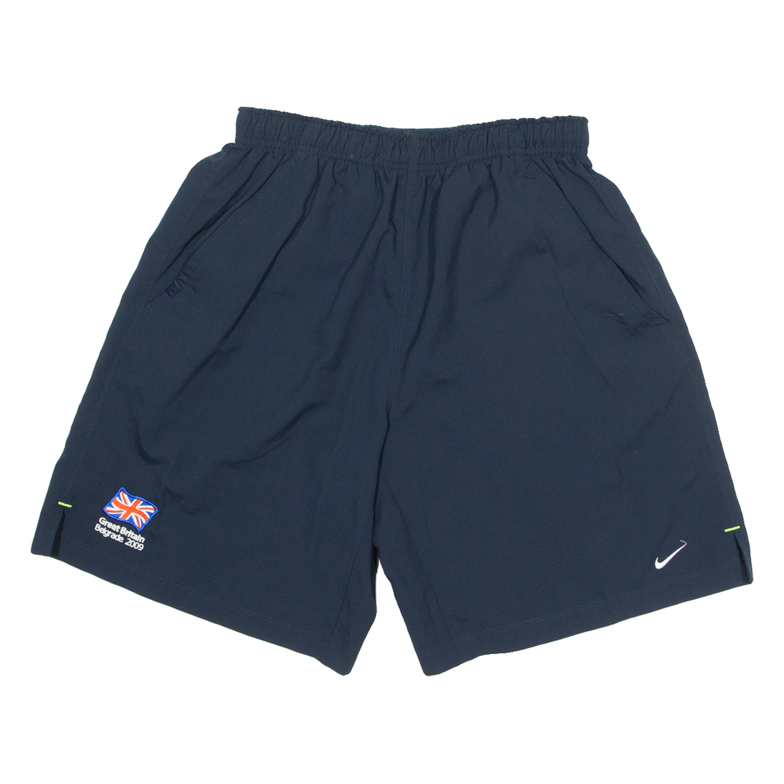 NIKE Mens Sports Shorts Blue Relaxed S W26 Refurbished - N/A refurbished available on Cerqular