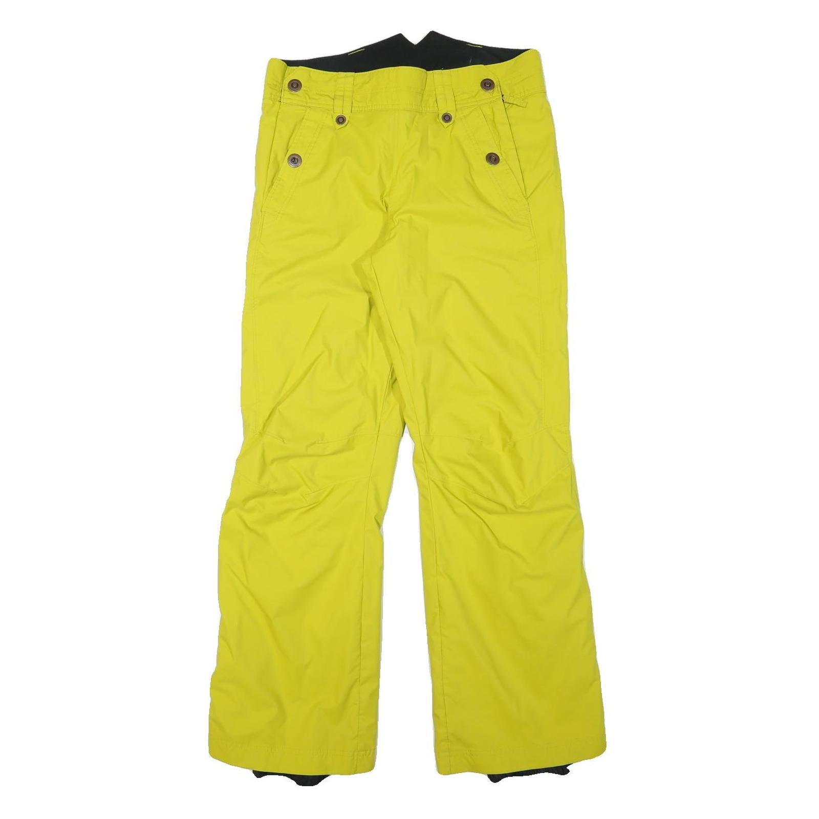 COLUMBIA Lined Womens Polyester Blend Yellow Relaxed Trousers W32 L30 Outdoor Refurbished - N/A refurbished available on Cerqular