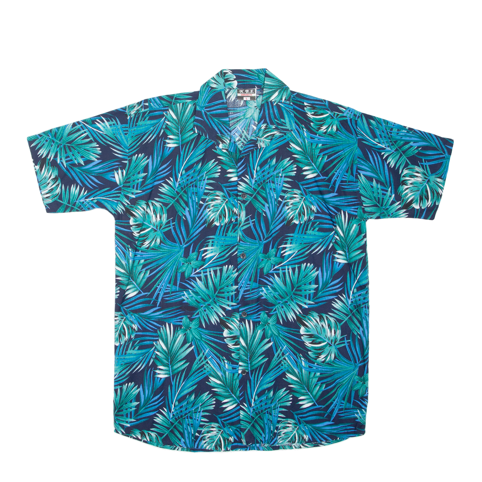 KBS GARMENTS Leafs Mens Shirt Blue L Refurbished - N/A refurbished available on Cerqular