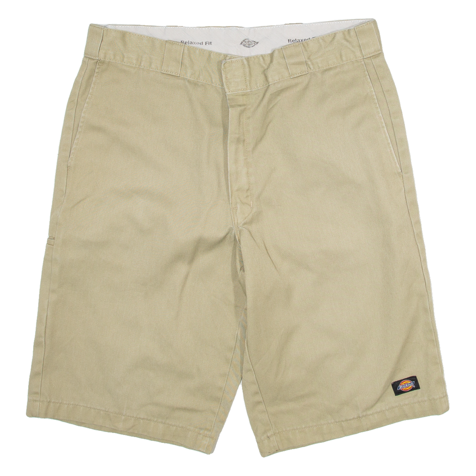DICKIES Mens Workwear Shorts Beige Relaxed L W36 Refurbished - N/A refurbished available on Cerqular