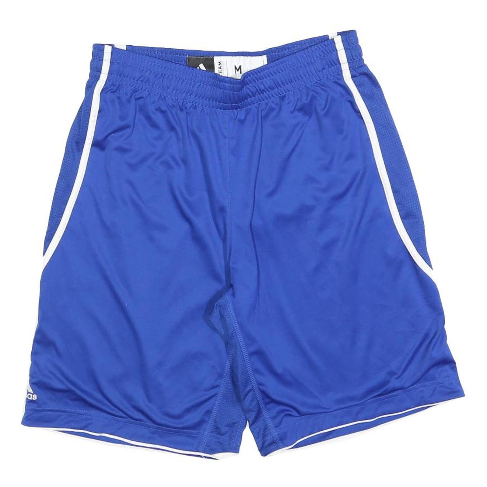 ADIDAS Womens Shorts Blue Sports Casual Regular UK 14 W30 Polyester Refurbished - N/A refurbished available on Cerqular