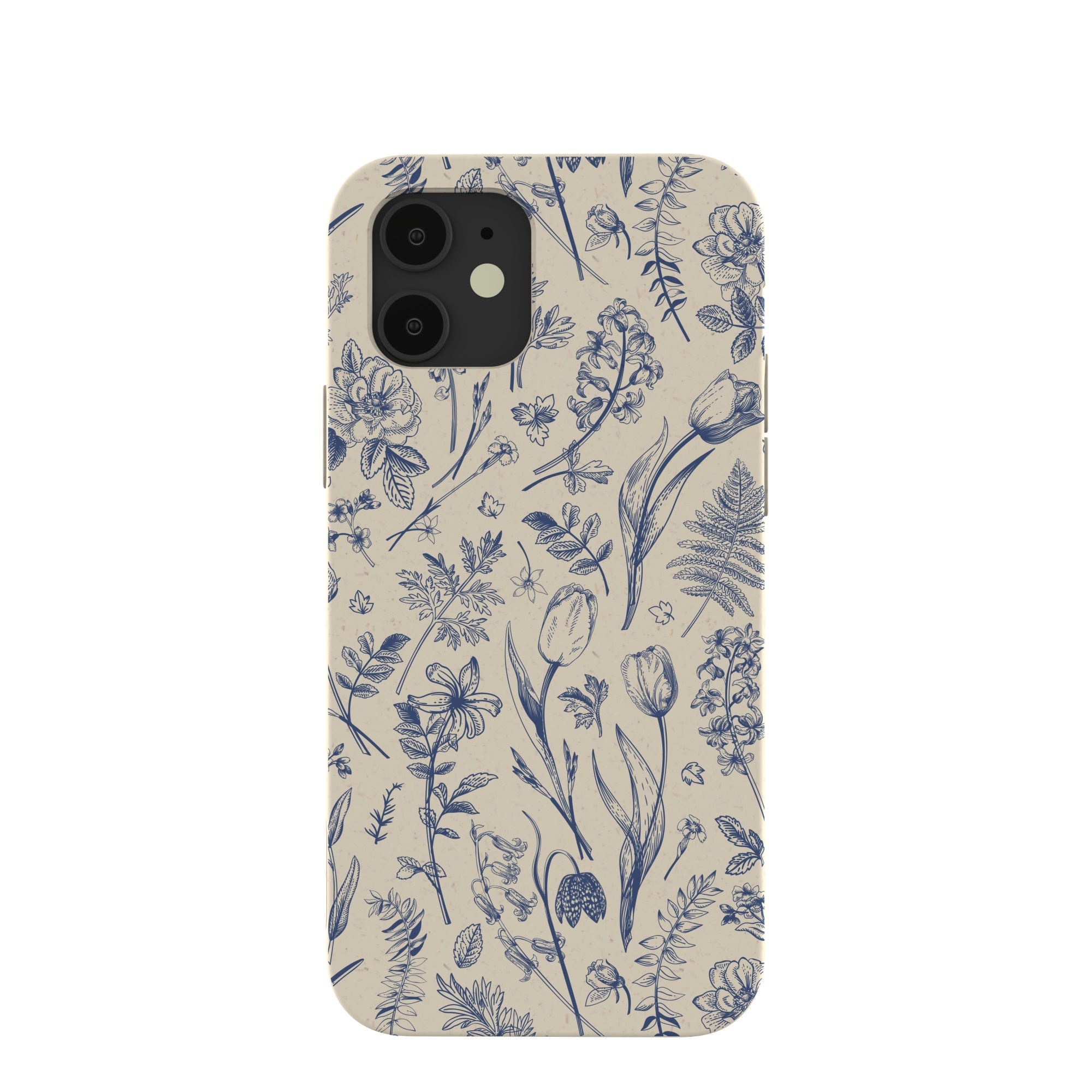 London Fog Indigo Bouquet iPhone 12/ iPhone 12 Pro Case Refurbished - Pela Case refurbished available on Cerqular