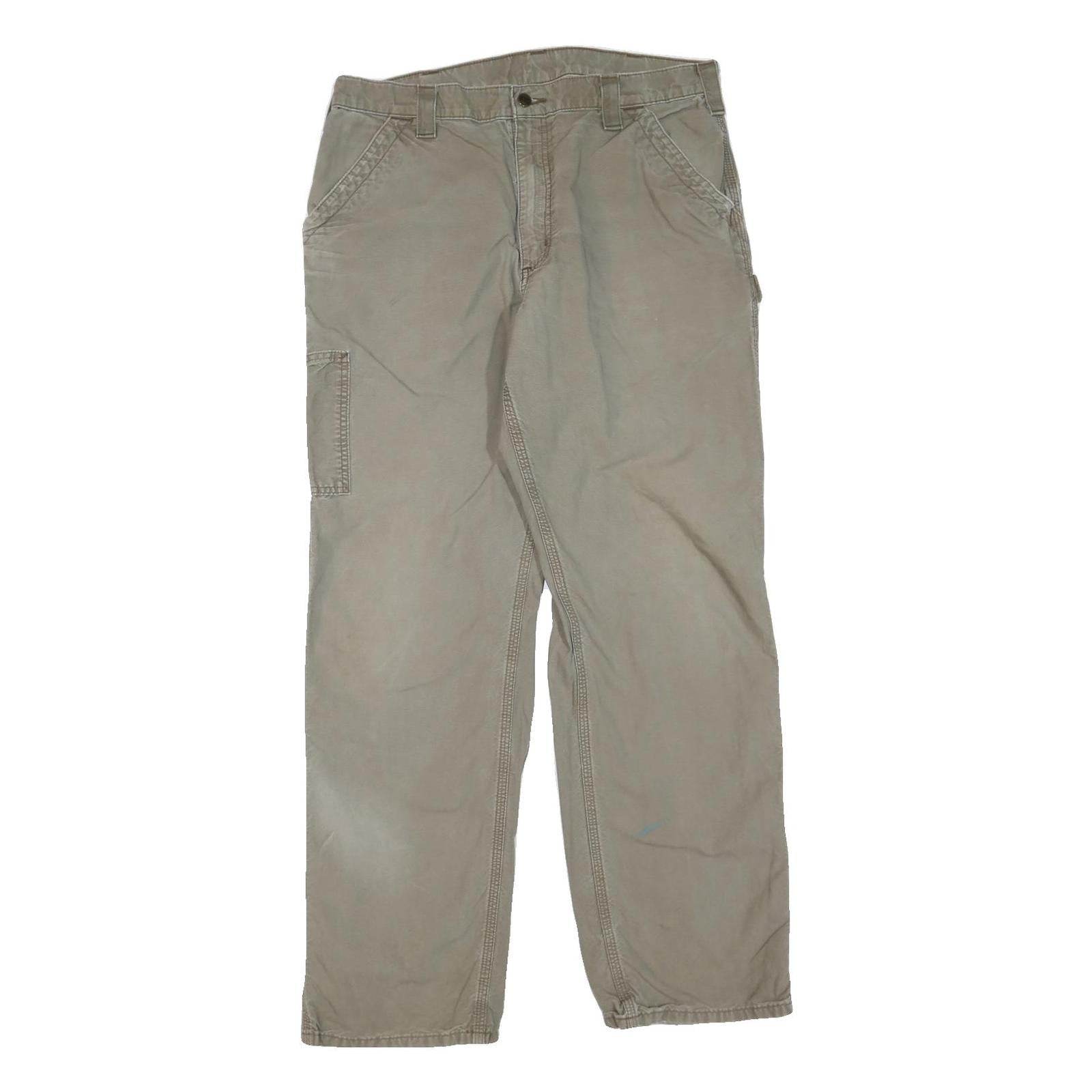 Buy CARHARTT Mens Regular Beige Cotton Blend Trousers W36 L34 Workwear Zip Closure Refurbished - $49.39 CARHARTT Mens Regular Beige Cotton Blend Trousers W36 L34 Workwear Zip Closure Refurbished - N/A refurbished available on Cerqular