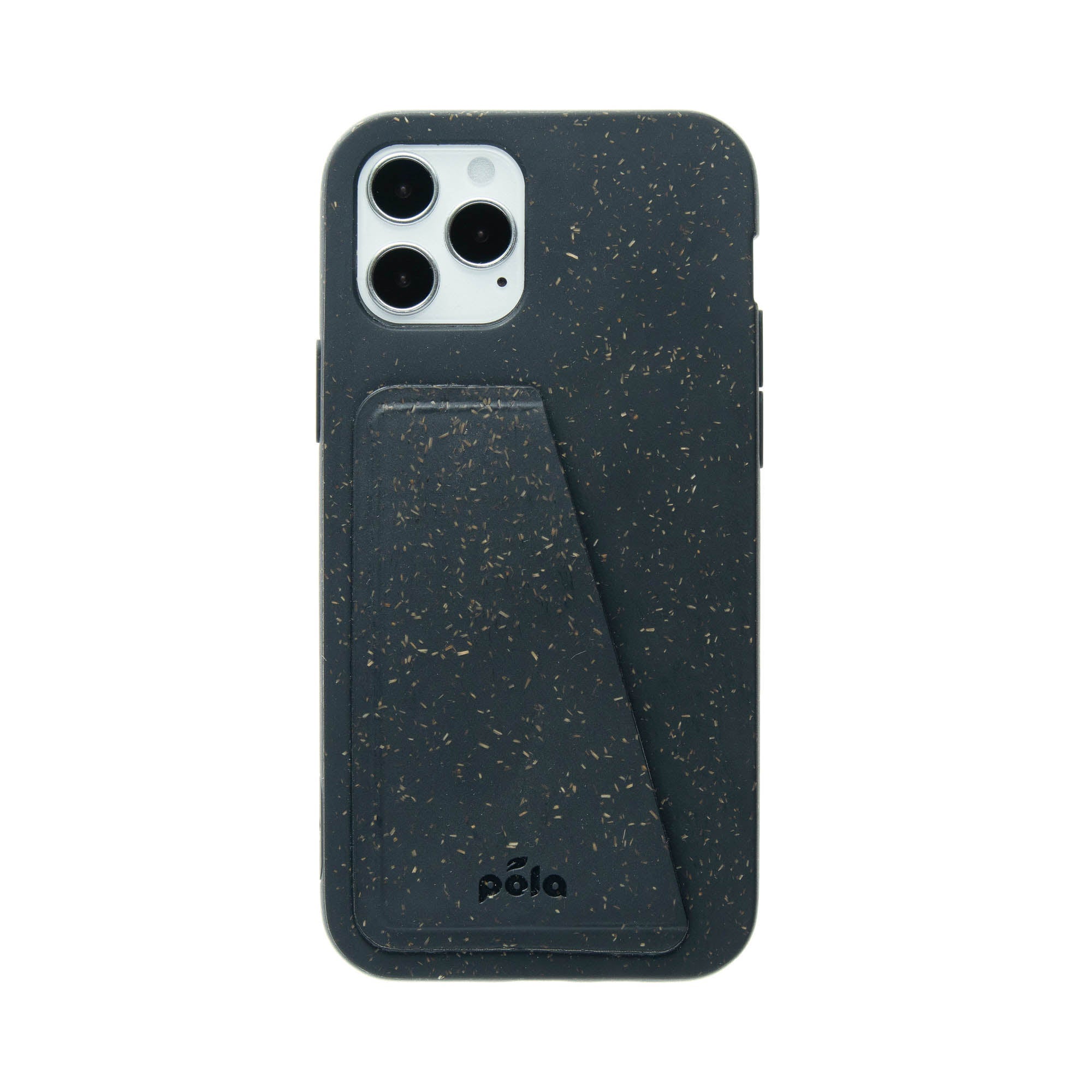 Black iPhone 12/iPhone 12 Pro Wallet Case Refurbished - Pela Case refurbished available on Cerqular