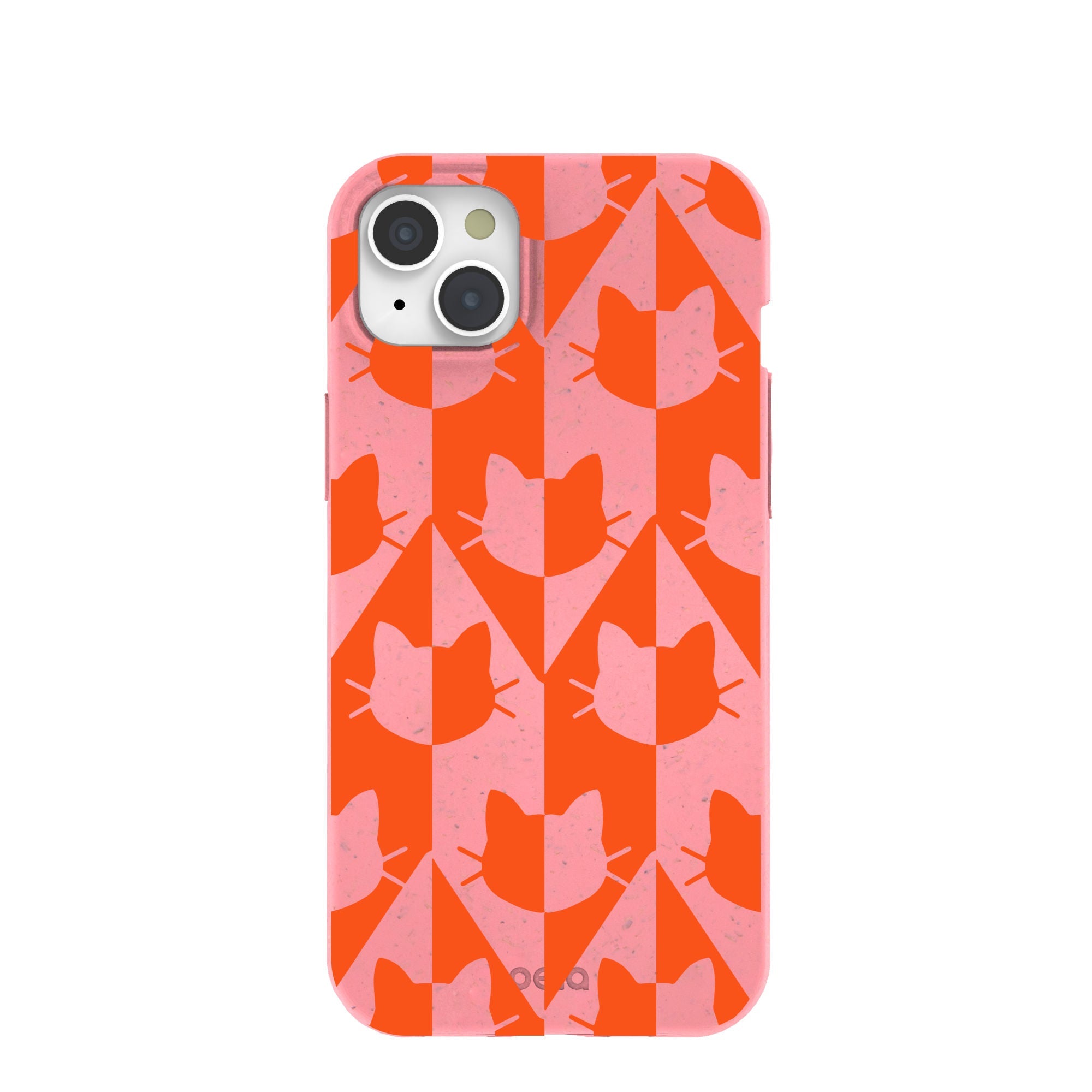 Bubblegum Pink Purr iPhone 15 Plus Case Refurbished - Pela Case refurbished available on Cerqular