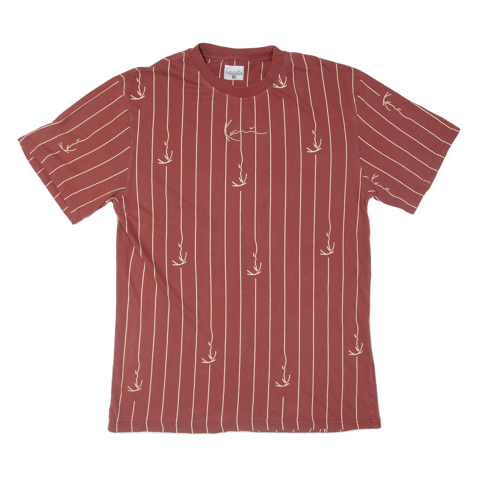 Buy KARL KANI Striped Mens T-Shirt Brown M Refurbished - $20.27 KARL KANI Striped Mens T-Shirt Brown M Refurbished - N/A refurbished available on Cerqular