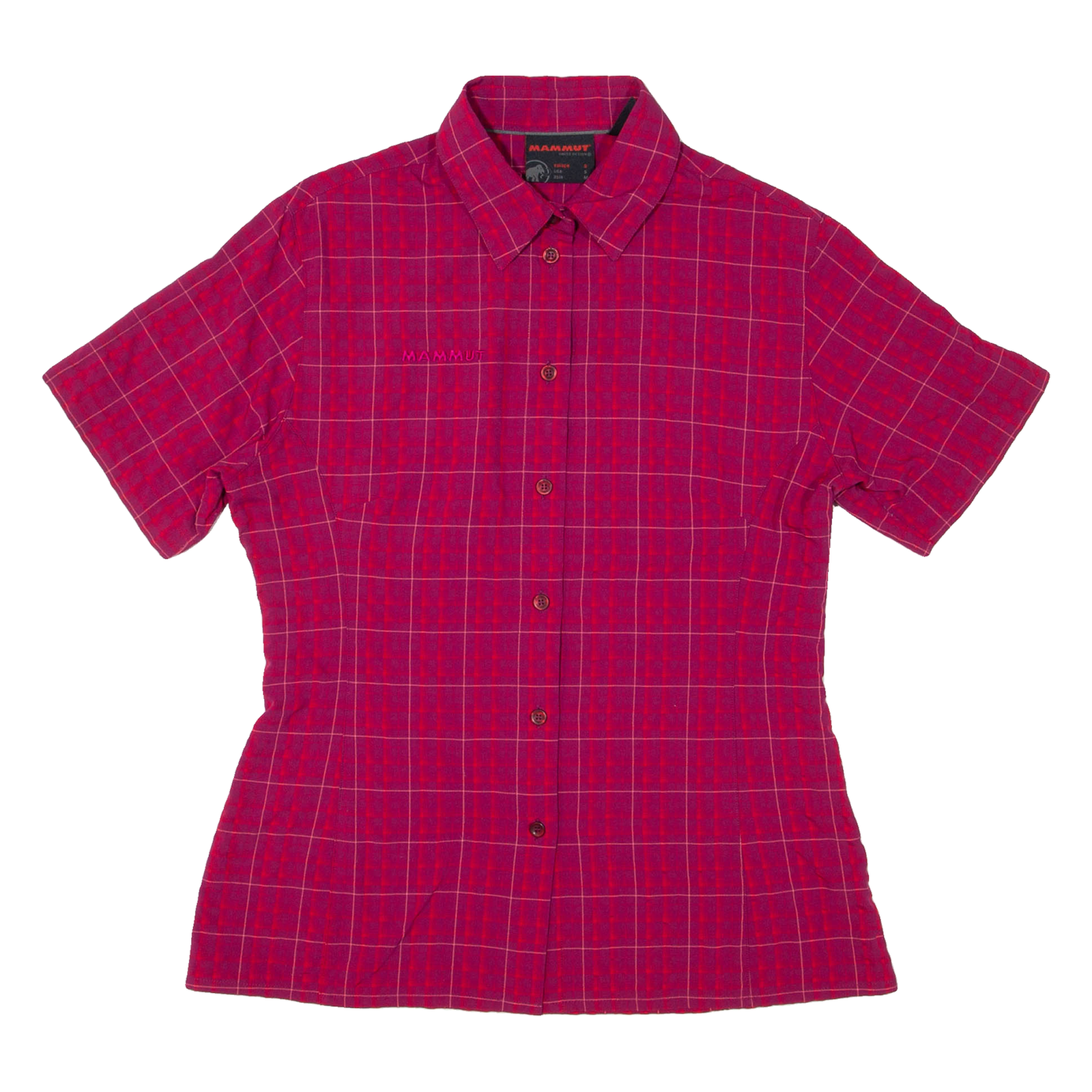 MAMMUT Womens Shirt Purple Check S Refurbished - N/A refurbished available on Cerqular
