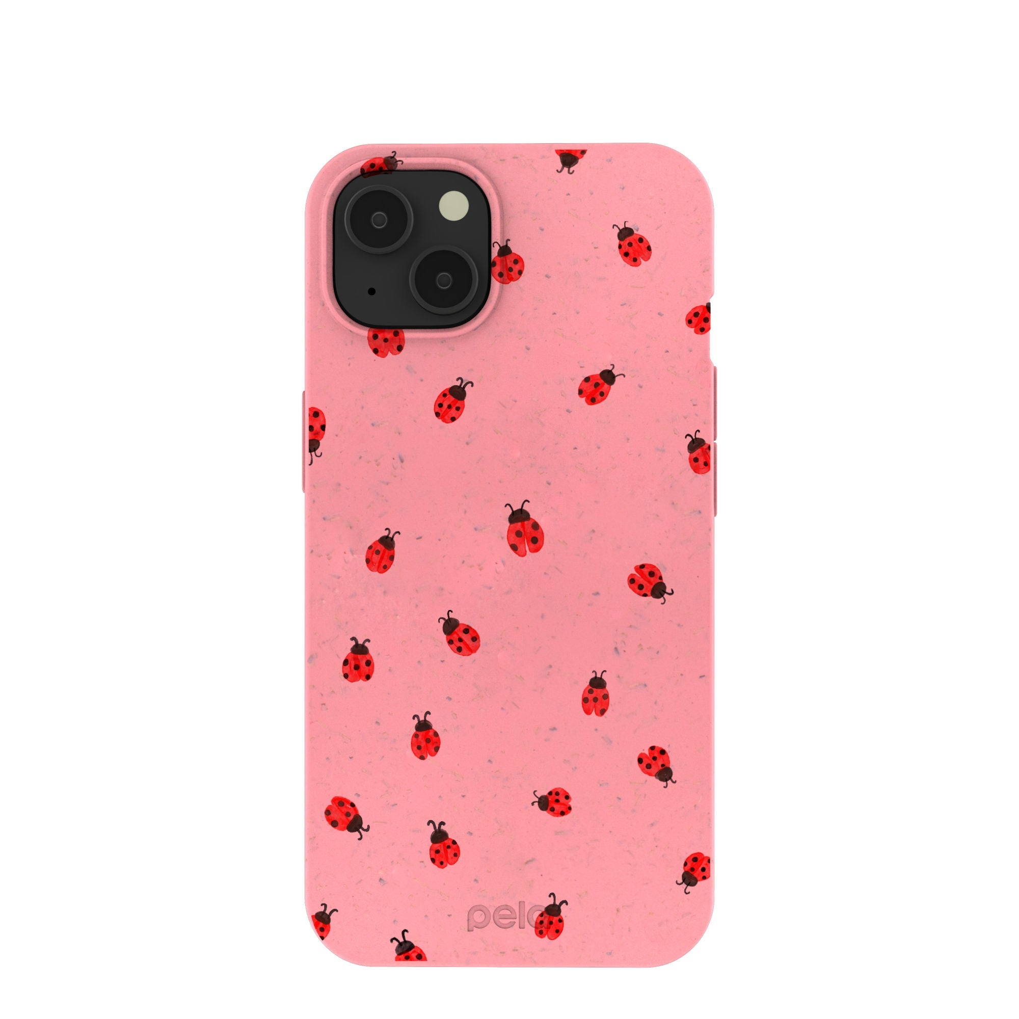 Bubblegum Pink Rosy Ladybug iPhone 13 Case Refurbished - Pela Case refurbished available on Cerqular