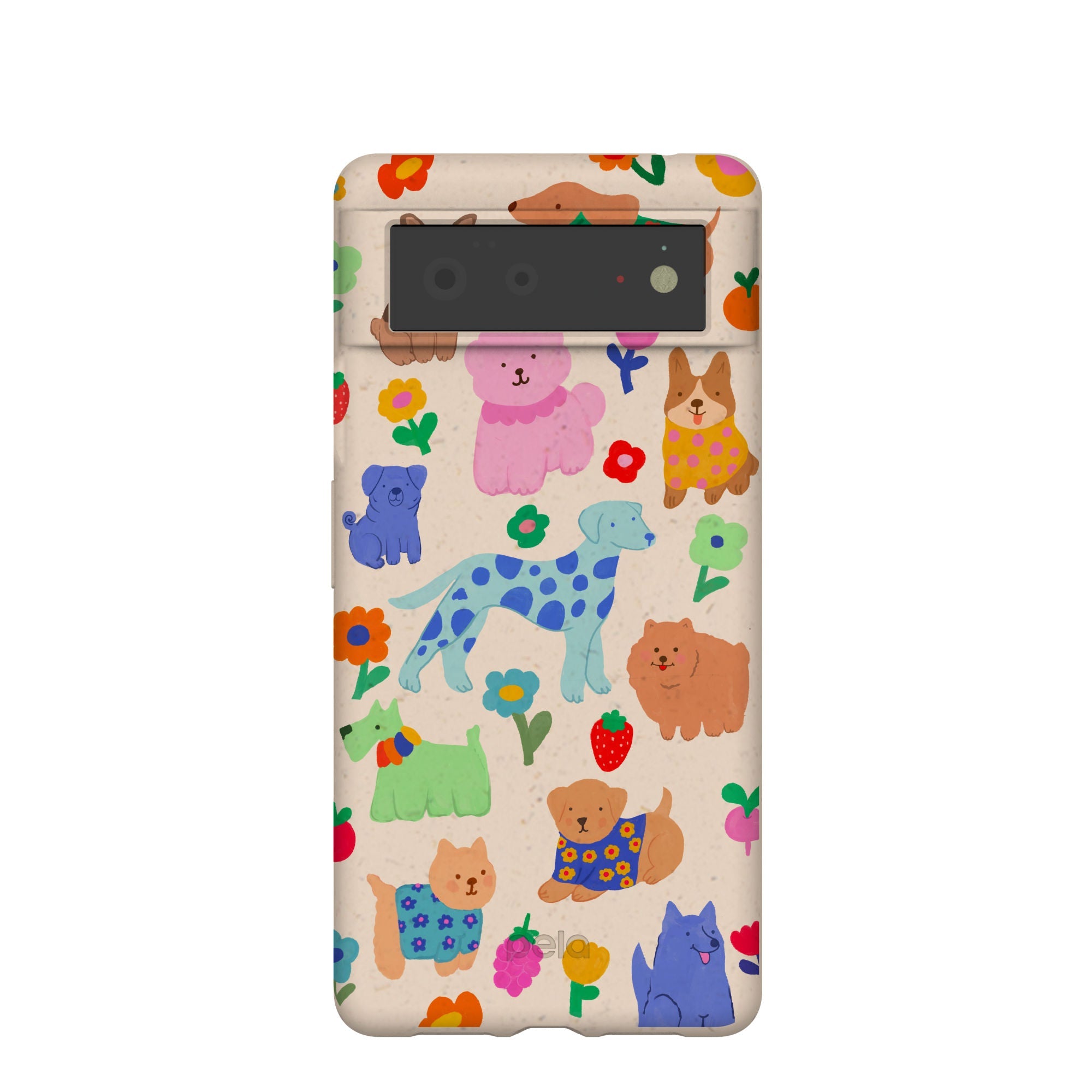 Seashell Pup Bloom Google Pixel 6 Case Refurbished - Pela Case refurbished available on Cerqular