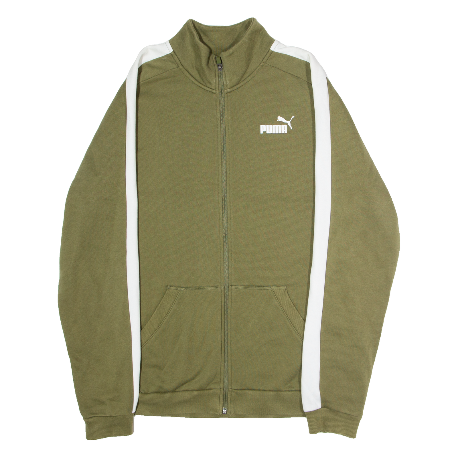 PUMA Mens Track Jacket Green L Refurbished - N/A refurbished available on Cerqular