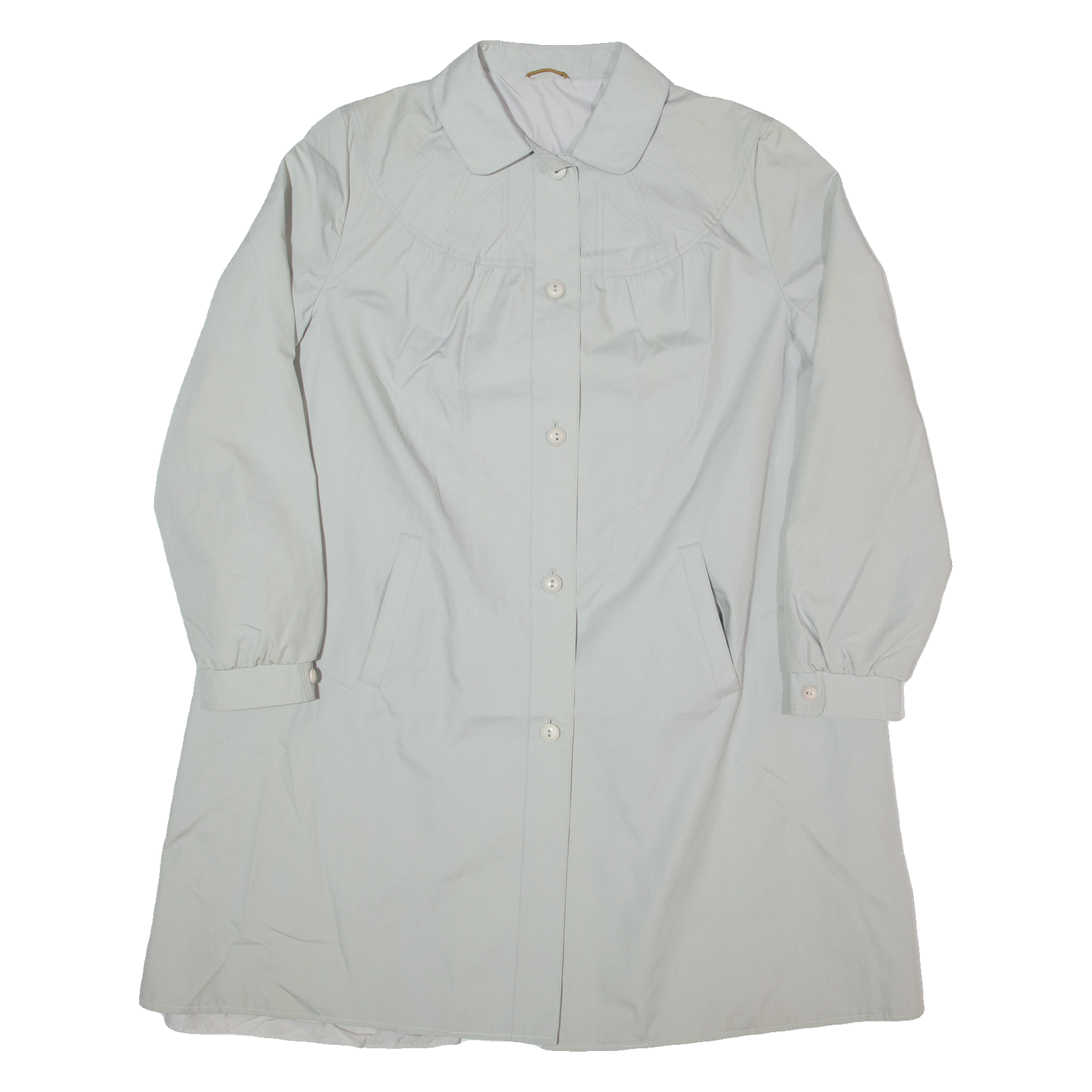 DANNIMAC Womens Trench Coat Grey 90s M Refurbished - N/A refurbished available on Cerqular