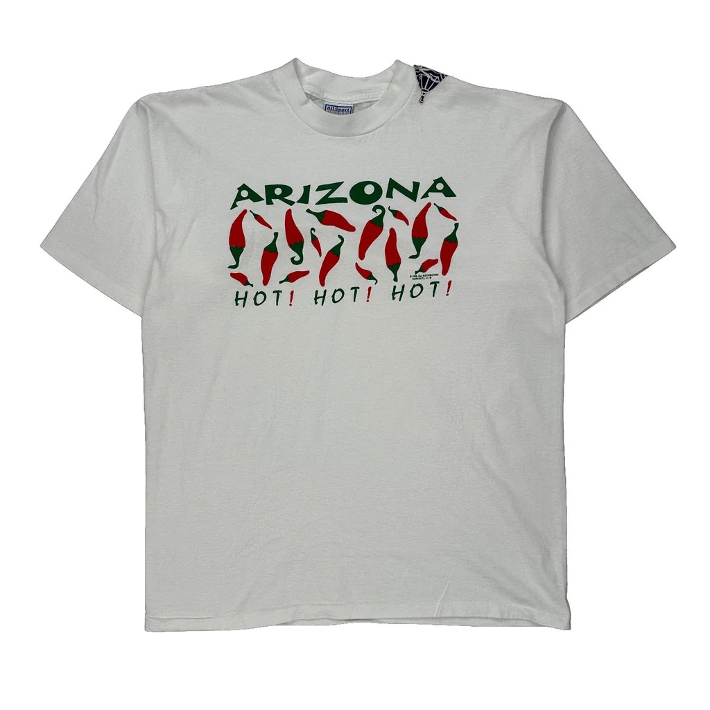Arizona All Sport Graphic T-Shirt - XL Green Cotton Refurbished - Thrifted (note: this is a term often used to describe second- refurbished available on Cerqular
