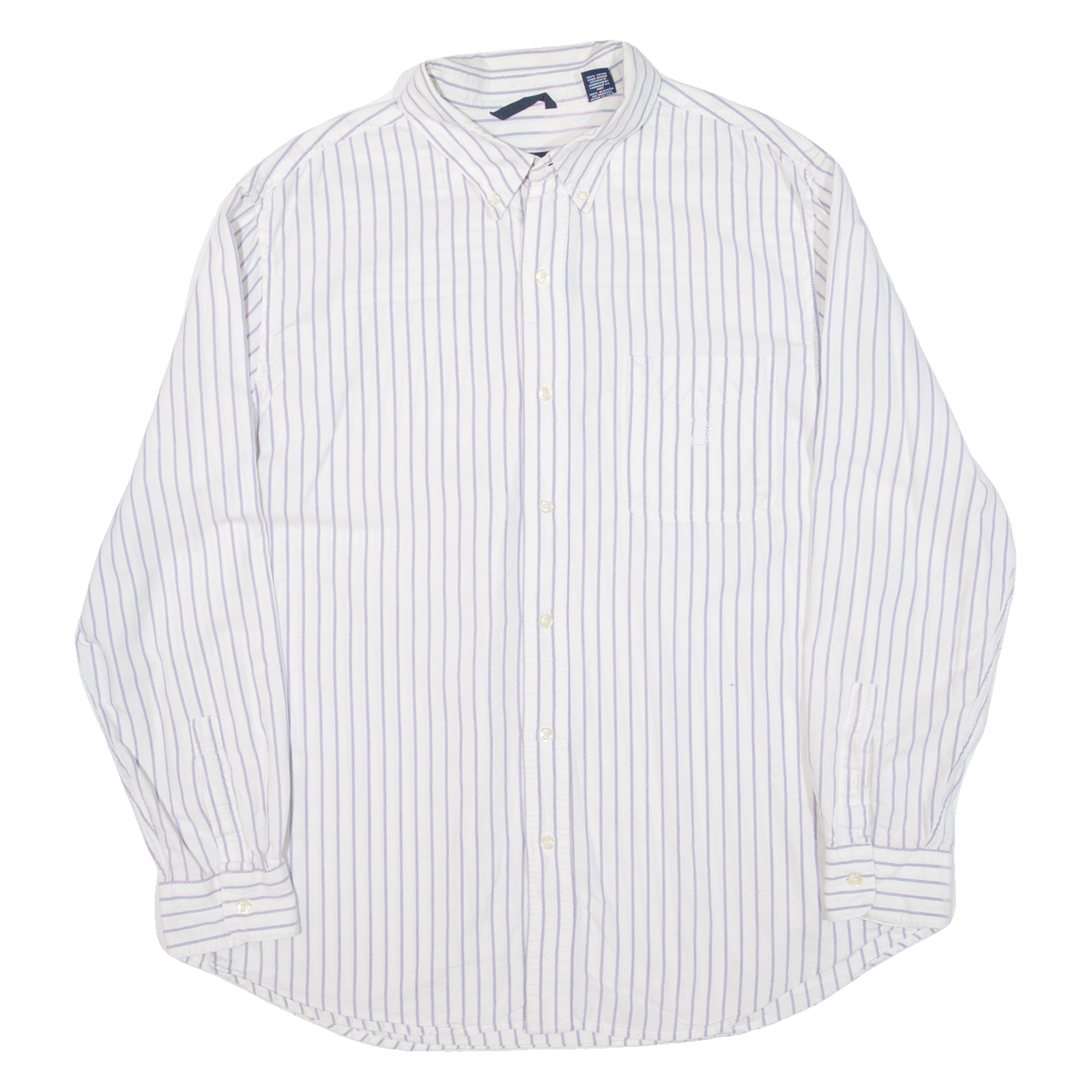 CHAPS Mens Shirt Purple Striped Long Sleeve XL Refurbished - N/A refurbished available on Cerqular