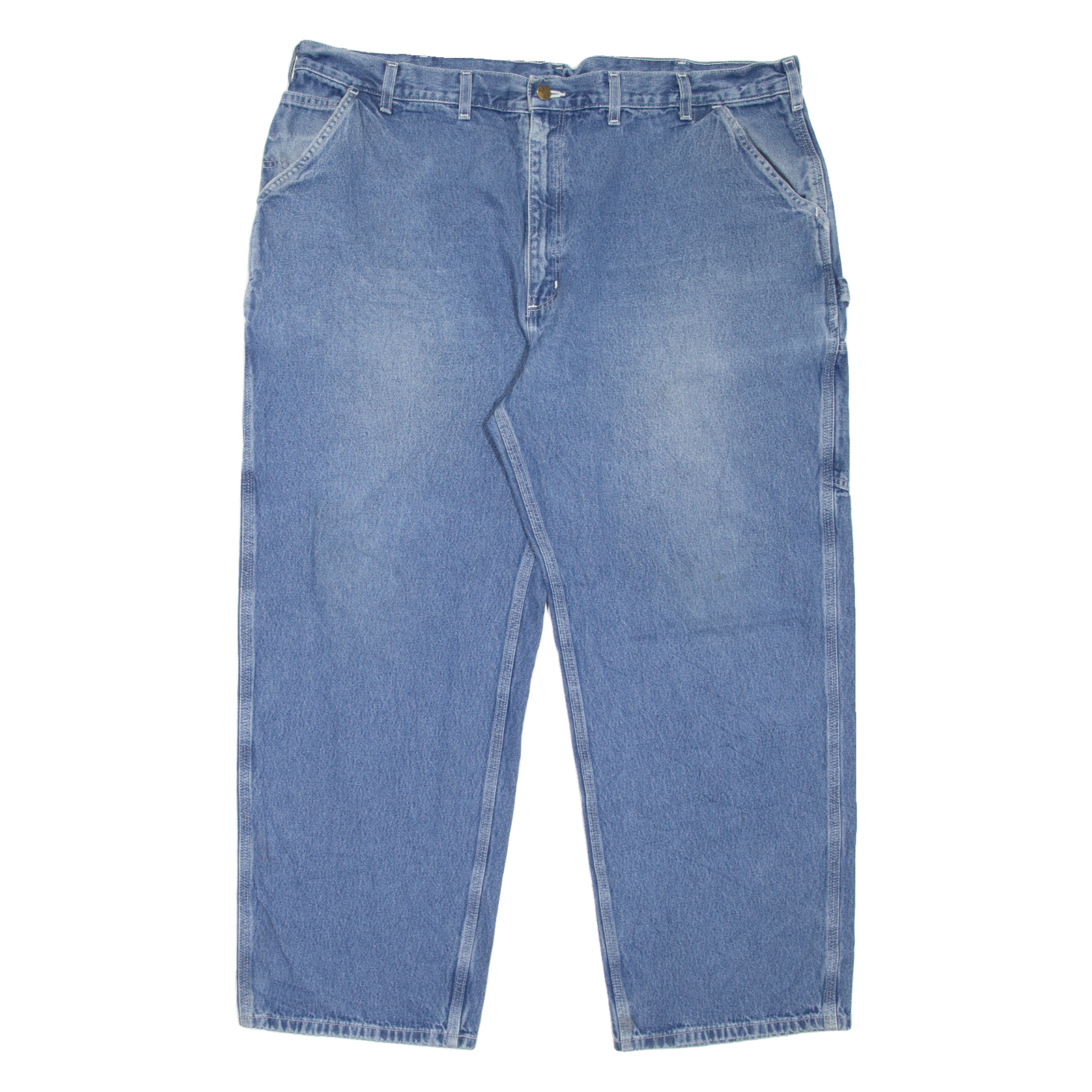 CARHARTT Dungaree Fit Carpenter Workwear Mens Jeans Blue Tapered W46 L30 Refurbished - N/A refurbished available on Cerqular
