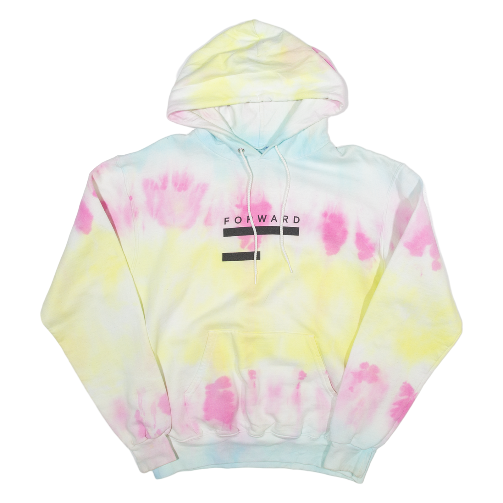 FORWARD Tie Dye Womens Yellow Hoodie M Refurbished - N/A refurbished available on Cerqular