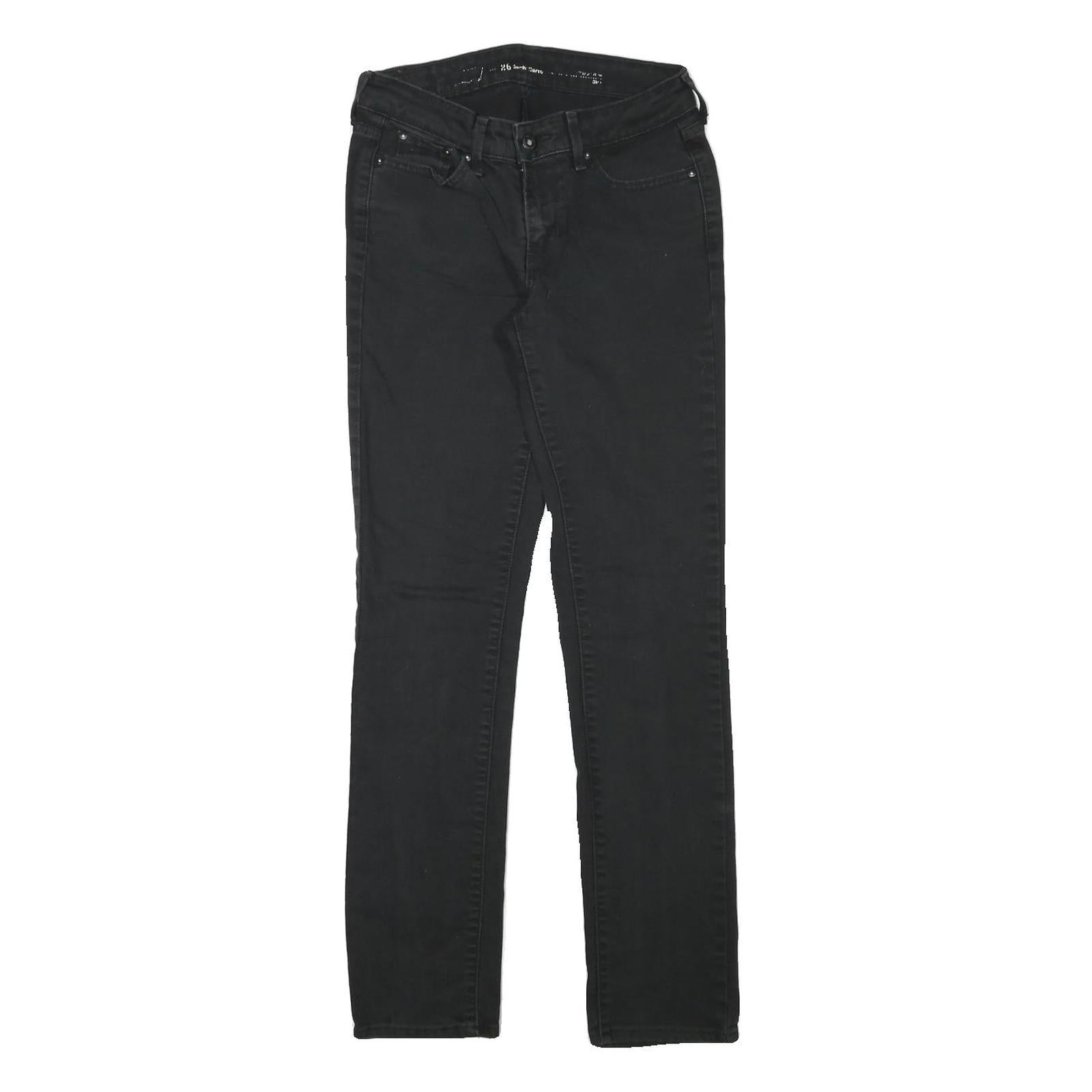 LEVI'S Womens Black Regular Fit Straight Denim Jeans W26 L29 Classic Style Refurbished - N/A refurbished available on Cerqular