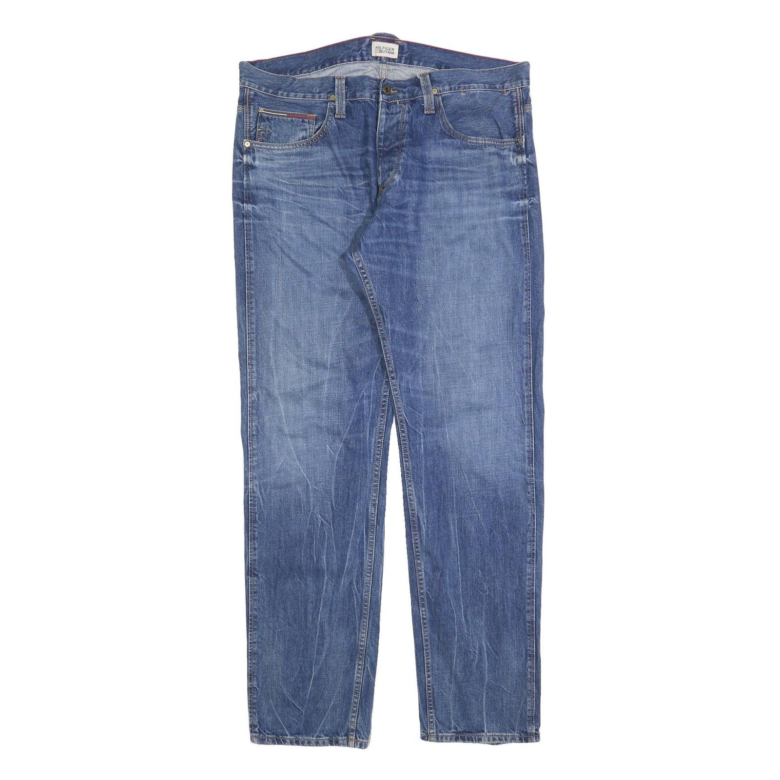 Buy TOMMY HILFIGER Mens Jeans Blue Regular Straight Denim Medium W38 L34 Zip Cotton Refurbished - $36.39 TOMMY HILFIGER Mens Jeans Blue Regular Straight Denim Medium W38 L34 Zip Cotton Refurbished - N/A refurbished available on Cerqular
