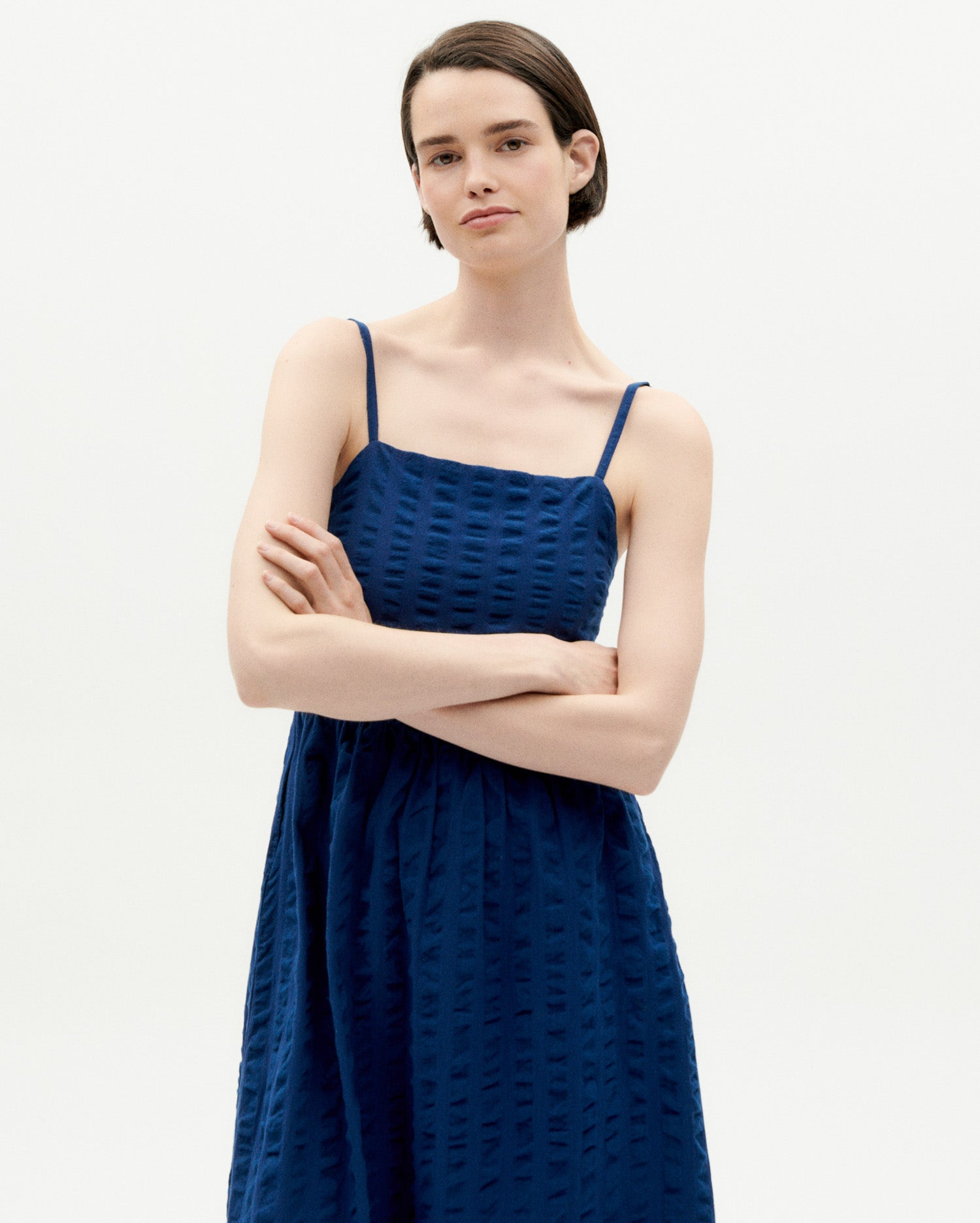Dress Paola Navy | Color: NAVY | Size: S Refurbished - N/A (I could not find a well-known brand with this name refurbished available on Cerqular