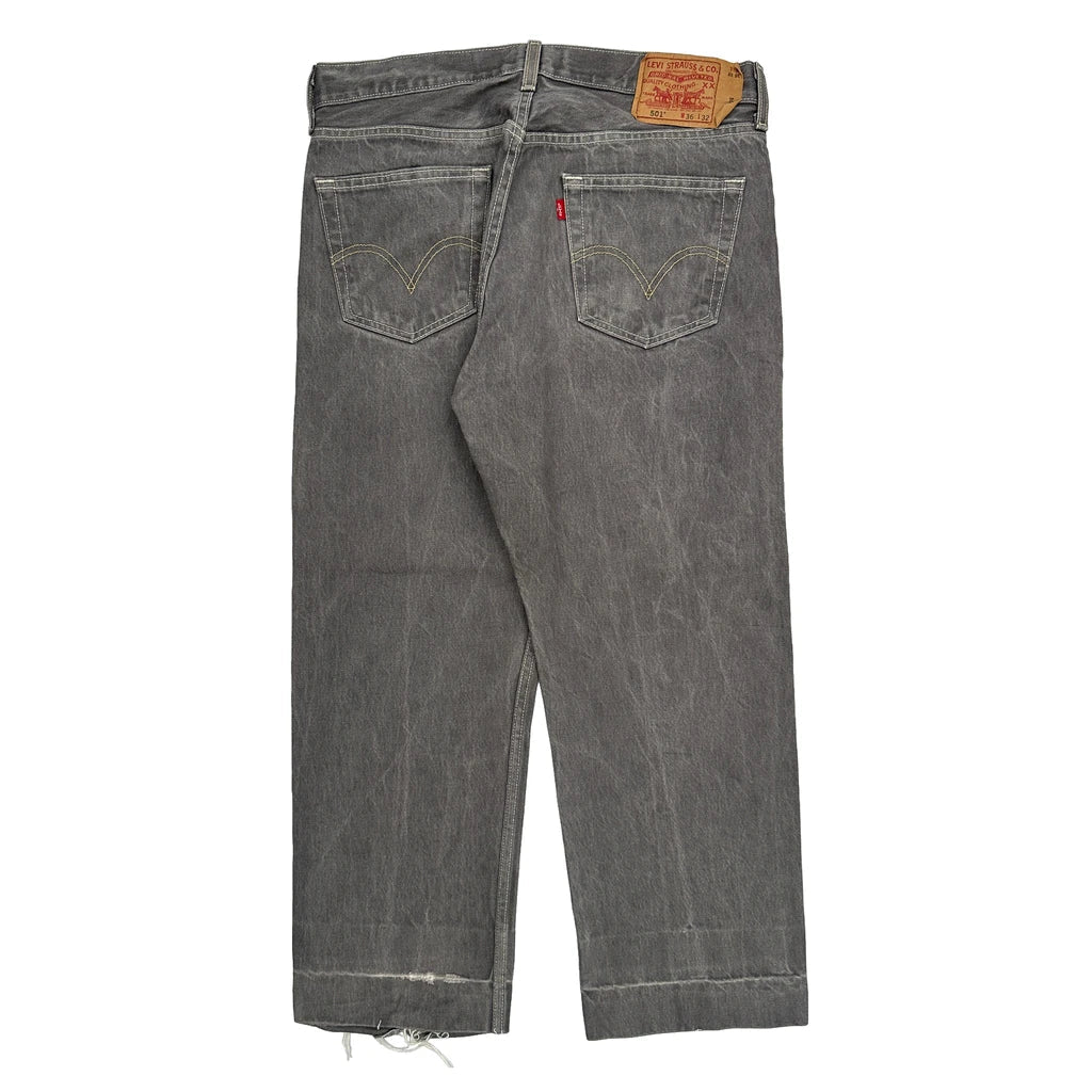 Buy 501 Levis Jeans - 34W 30L Grey Cotton Refurbished - $46.89 501 Levis Jeans - 34W 30L Grey Cotton Refurbished - Thrifted (note: this is a term often used to describe second- refurbished available on Cerqular