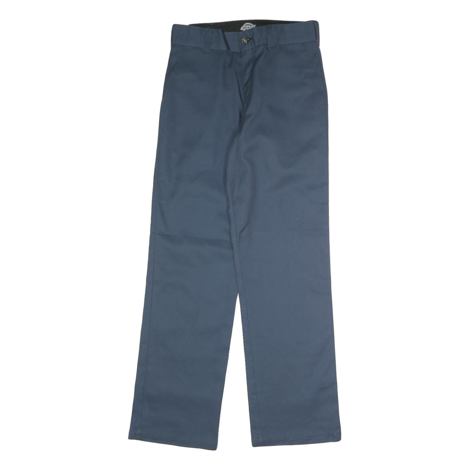 DICKIES Mens Polyester Blend Navy Regular Straight Trousers W30 L32 Workwear Zip Refurbished - N/A refurbished available on Cerqular