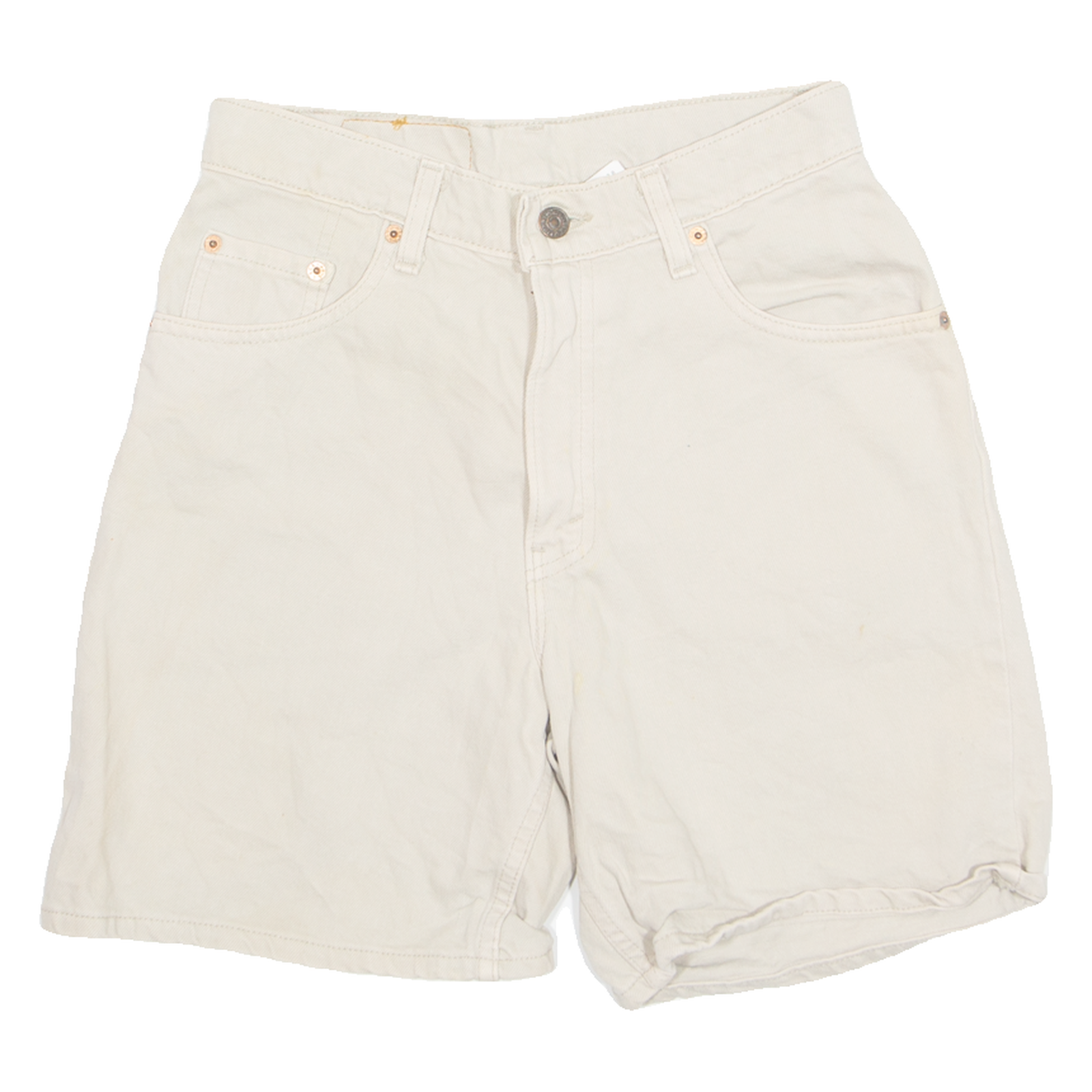 LEVI'S 511 Mens Denim Shorts Beige 90s S W27 Refurbished - N/A refurbished available on Cerqular