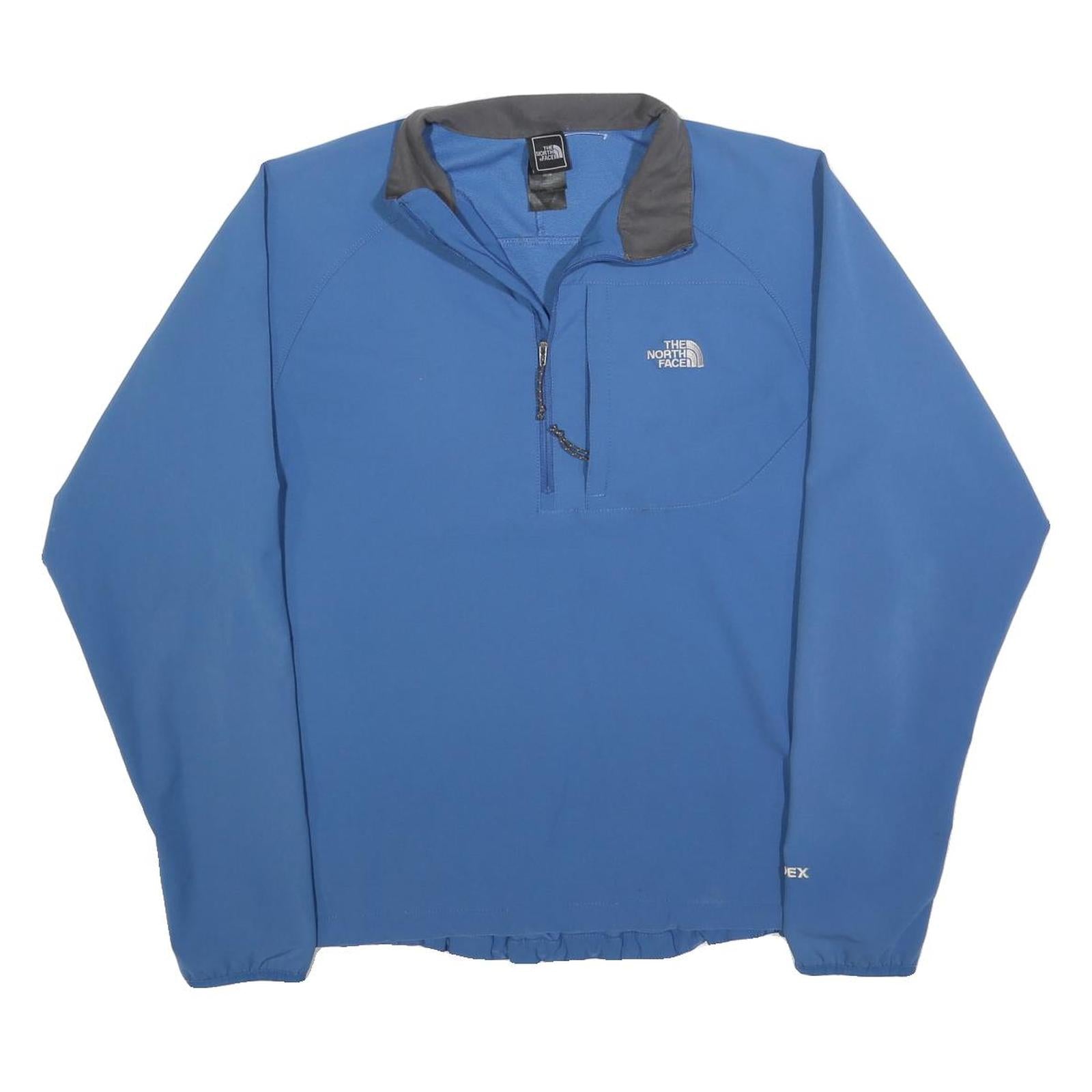 THE NORTH FACE Mens Blue Outdoor Jacket M Polyester Blend Plain Zip Lightweight Refurbished - N/A refurbished available on Cerqular