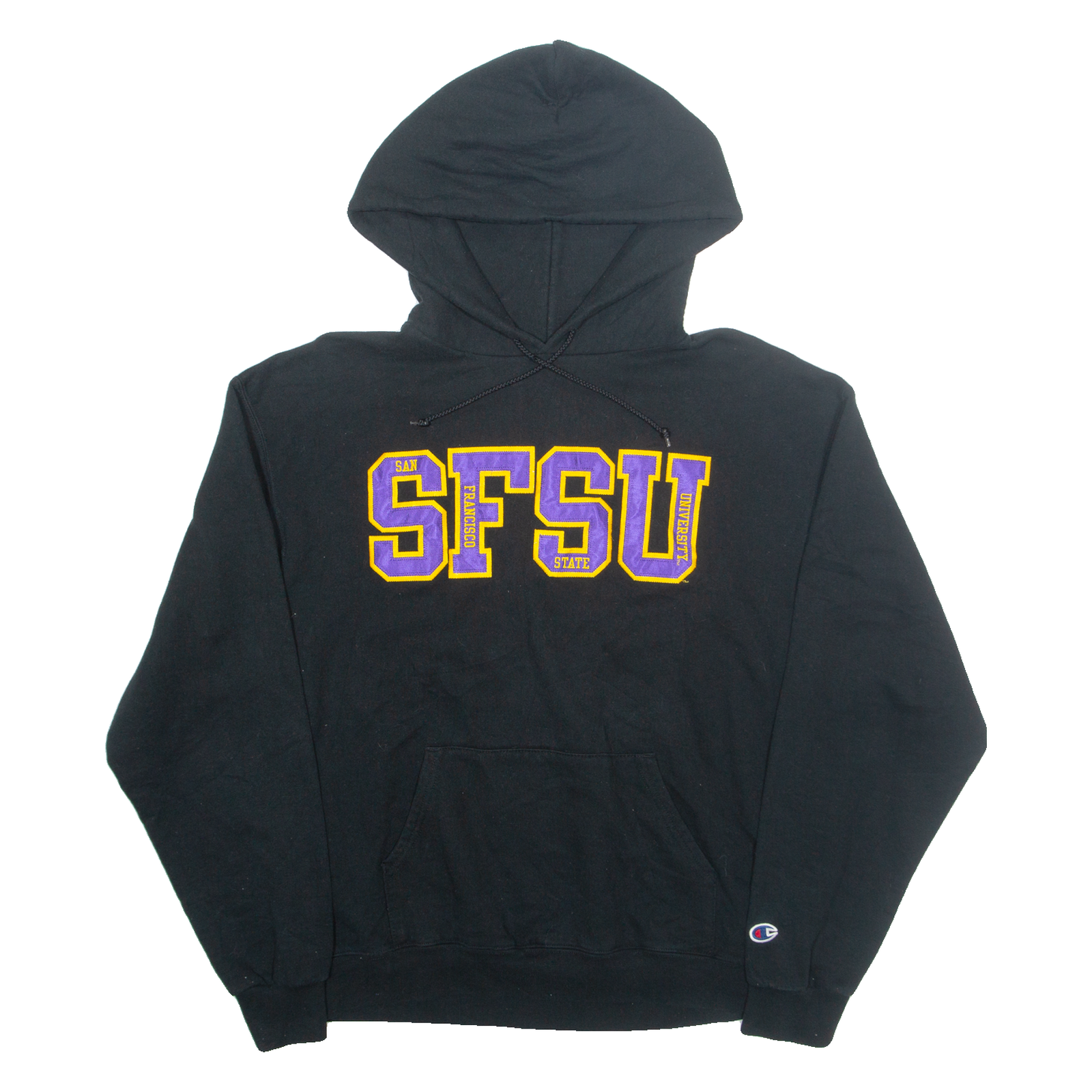 CHAMPION San Francisco Mens Black Hoodie USA L Refurbished - N/A refurbished available on Cerqular