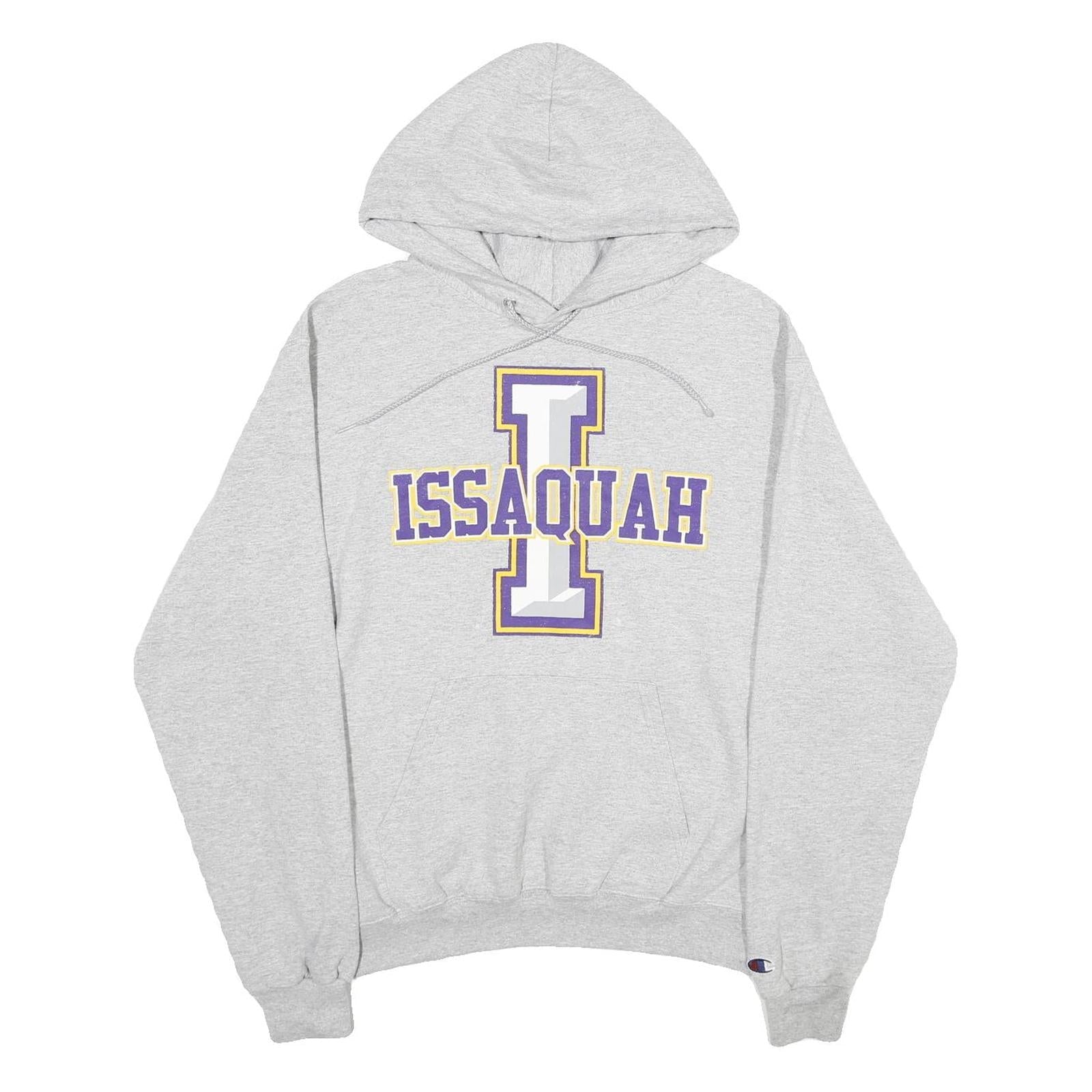 CHAMPION Mens Grey Issaquah Pullover Hoodie M Cotton Blend Refurbished - N/A refurbished available on Cerqular