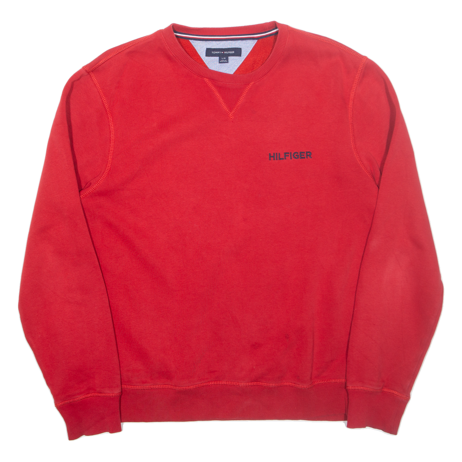 TOMMY HILFIGER Mens Sweatshirt Red L Refurbished - N/A refurbished available on Cerqular