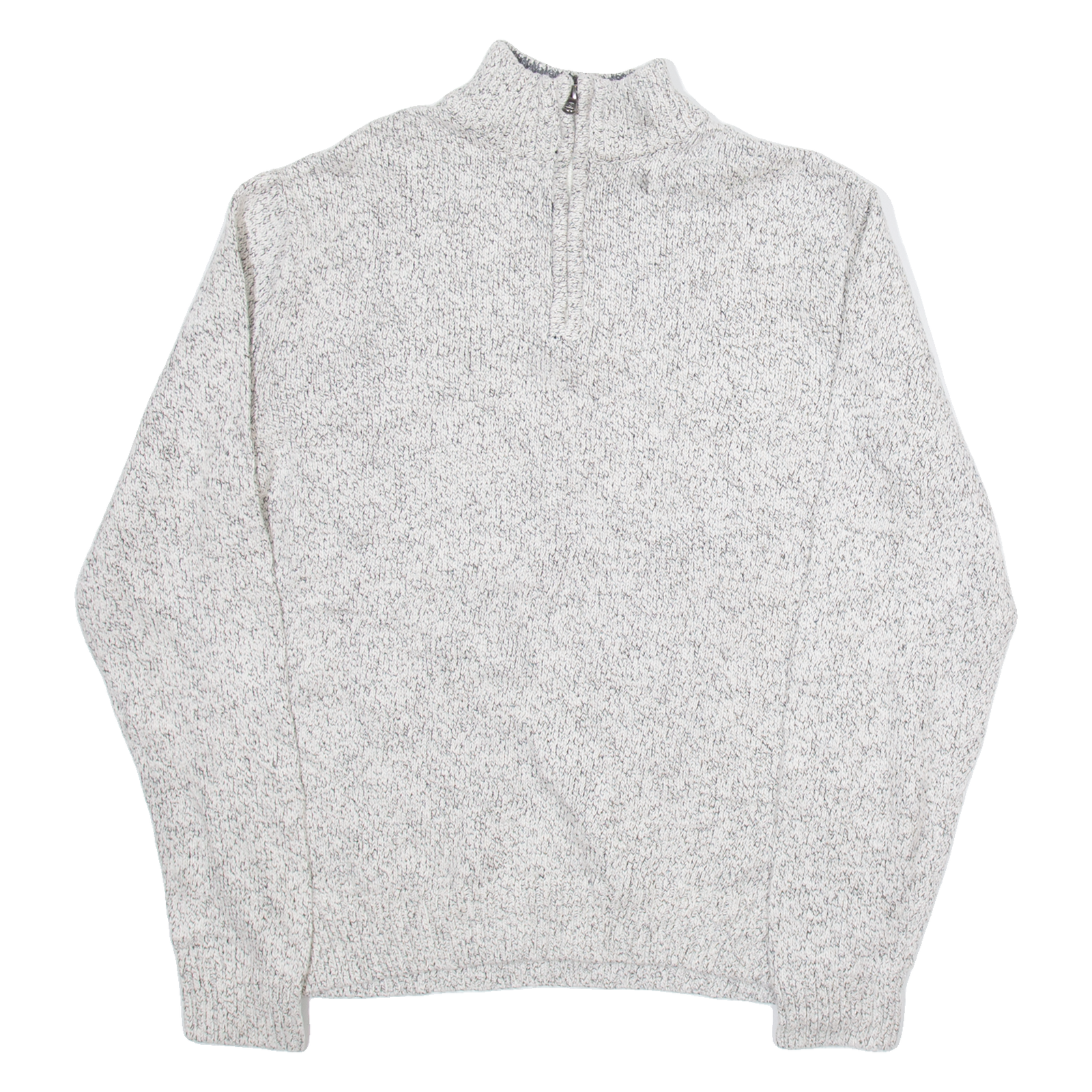 CHAPS Mens Jumper White 1/4 Zip Tight Knit M Refurbished - N/A refurbished available on Cerqular