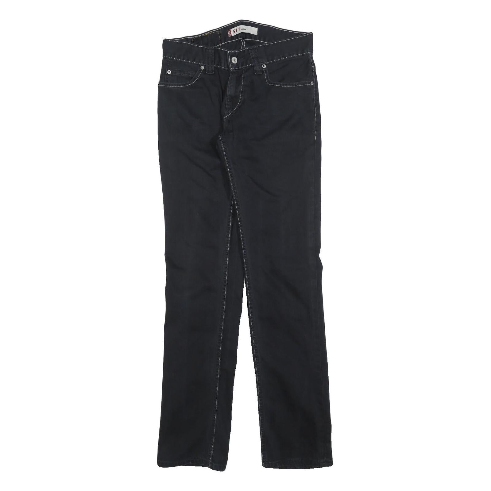 LEVI'S 511 SLIM Mens Jeans Black Slim Skinny Denim W32 L36 Zip Cotton Blend Refurbished - N/A refurbished available on Cerqular