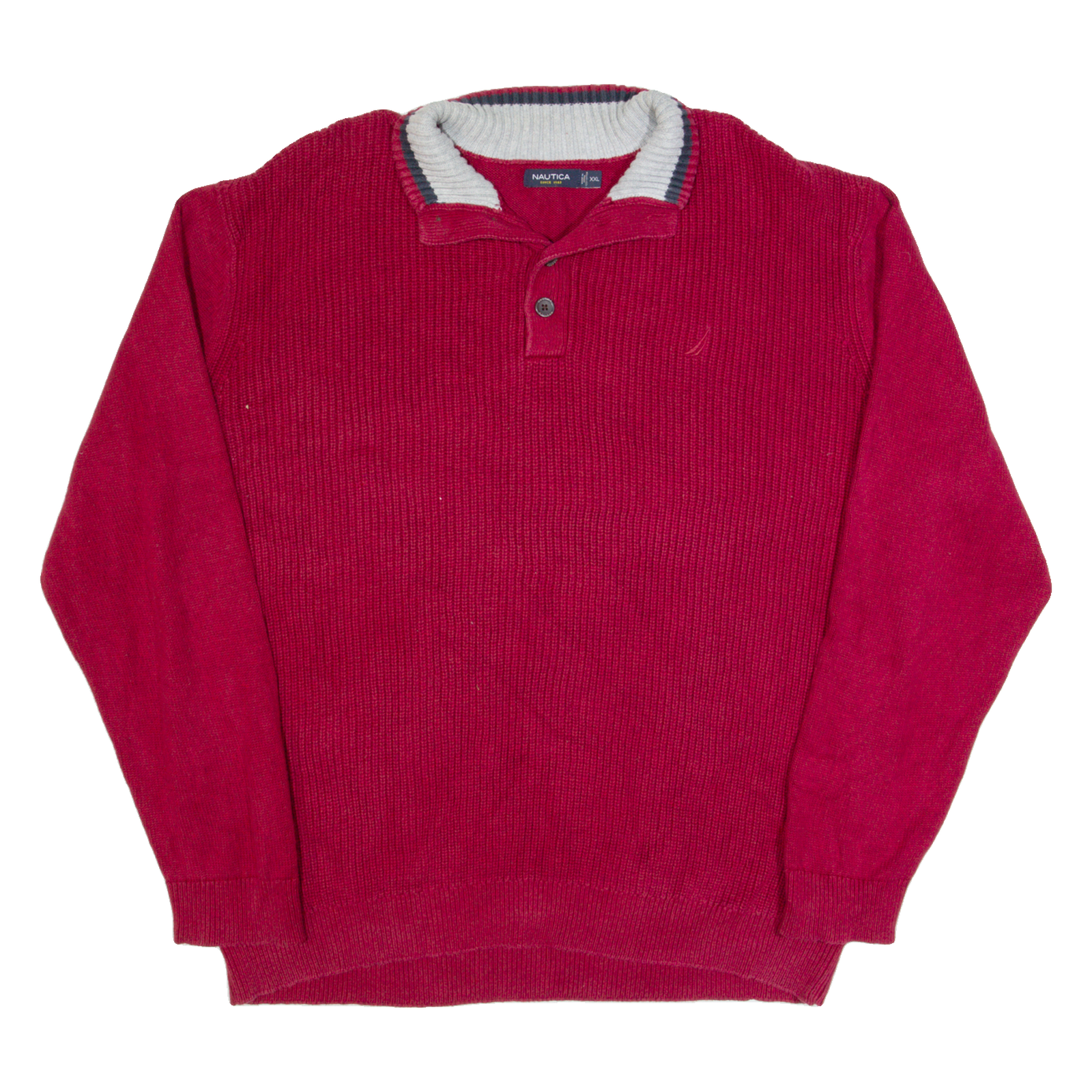 Buy NAUTICA Mens Jumper Red 1/4 Zip Chunky Knit 2XL Refurbished - $33.79 NAUTICA Mens Jumper Red 1/4 Zip Chunky Knit 2XL Refurbished - N/A refurbished available on Cerqular