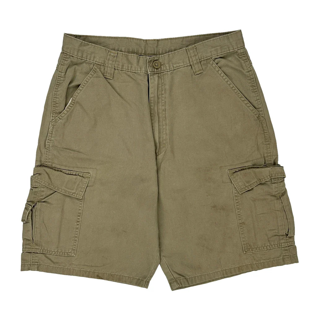 Buy Wrangler Cargo Shorts - 32W 10L Khaki Cotton Refurbished - $28.13 Wrangler Cargo Shorts - 32W 10L Khaki Cotton Refurbished - Thrifted (note: this is a term often used to describe second- refurbished available on Cerqular
