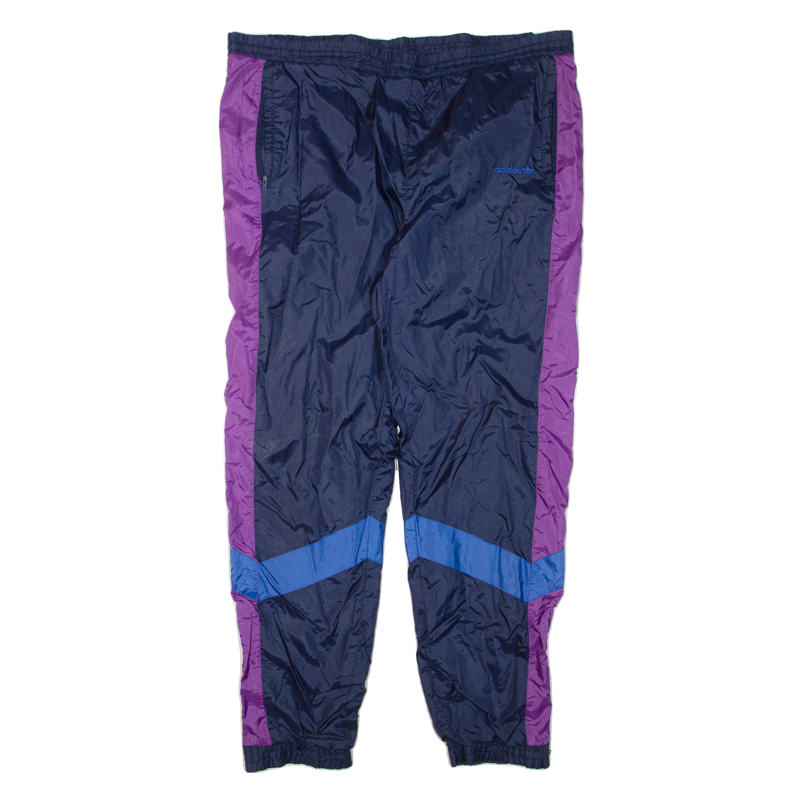 ADIDAS Mens Track Pants Blue Tapered XL W42 L32 Refurbished - N/A refurbished available on Cerqular