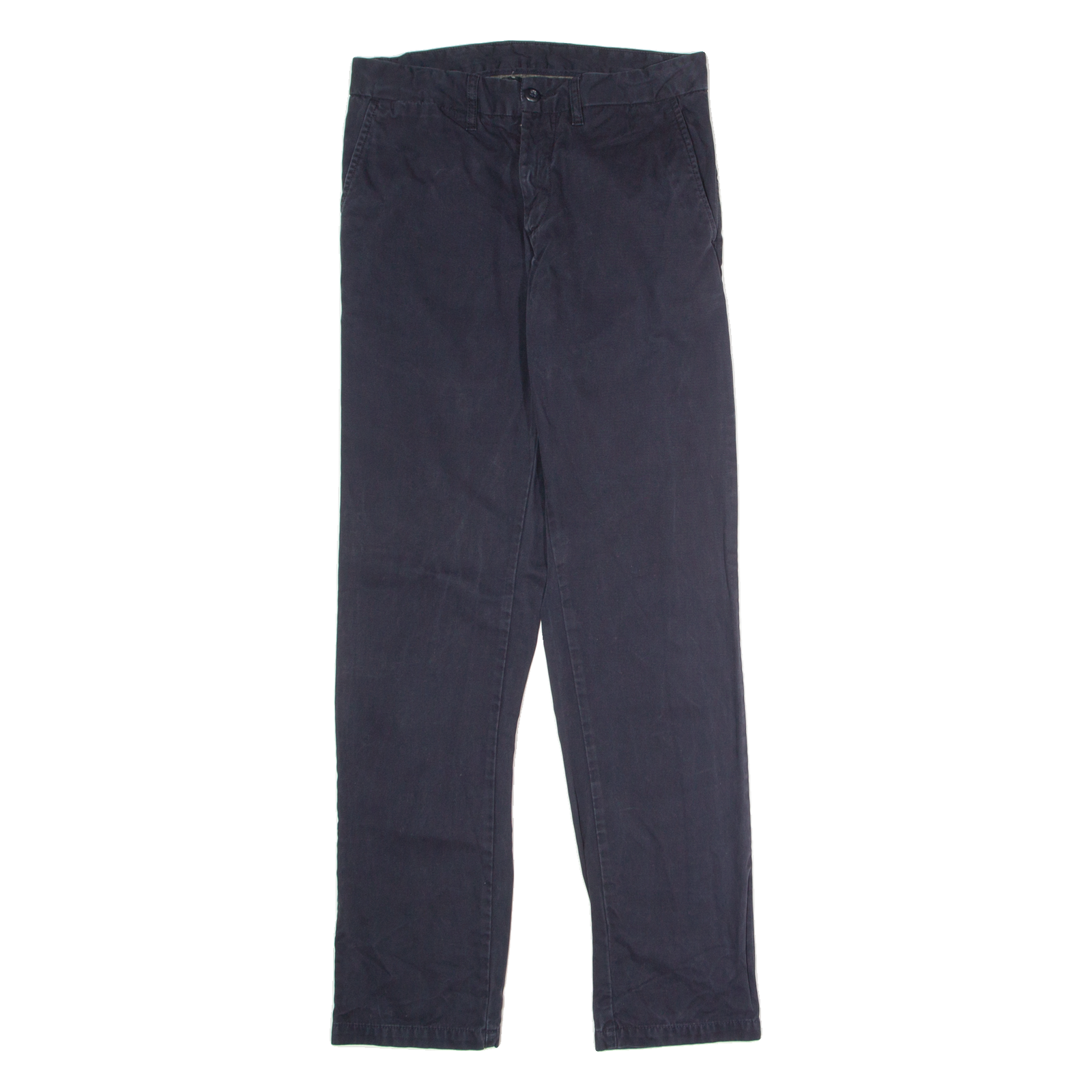 CARHARTT WIP Johnson Chino Mens Twill Trousers Blue Regular Straight W28 L32 Refurbished - N/A refurbished available on Cerqular