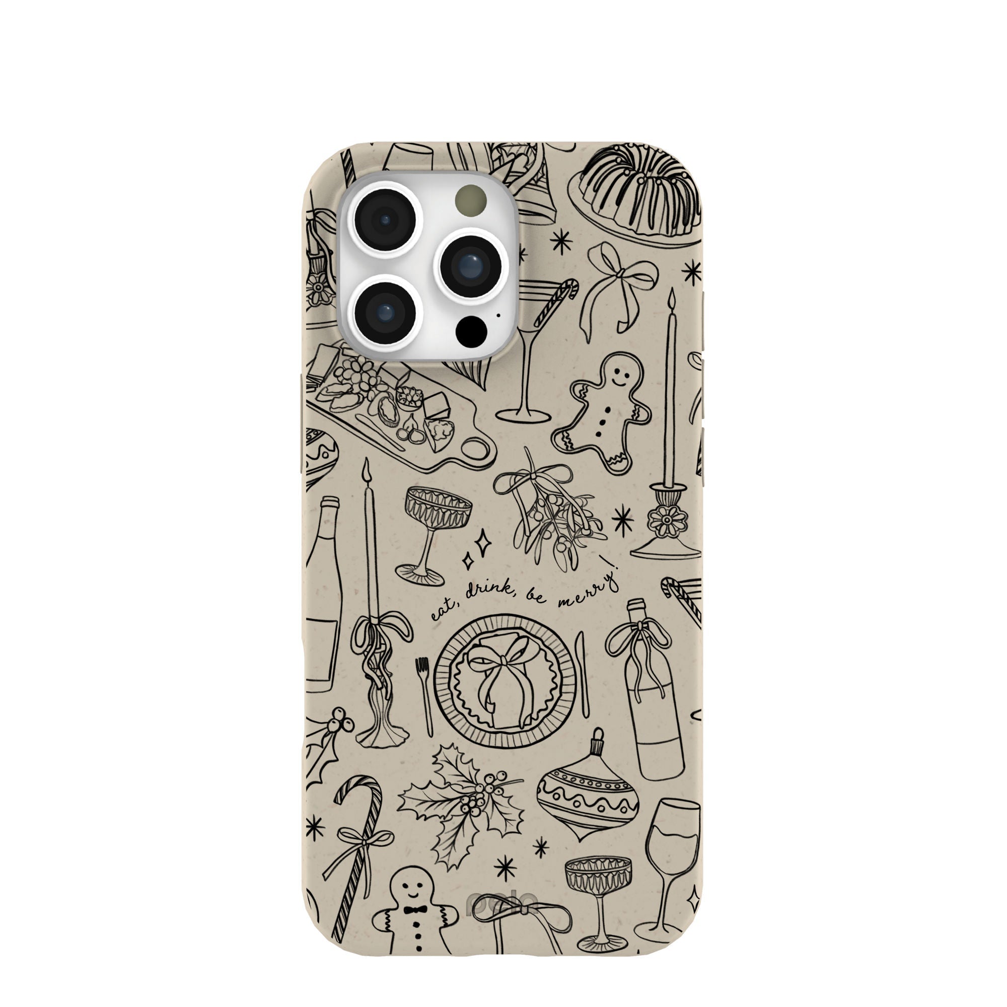 London Fog Holiday Dinner Party iPhone 16 Pro Max Case Refurbished - Pela Case refurbished available on Cerqular