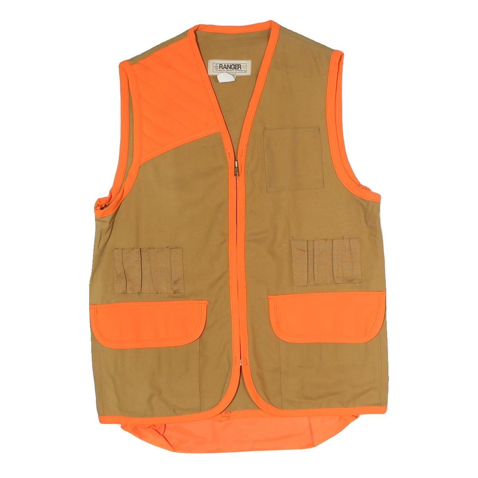 RANGER Mens Brown & Orange Outdoor Jacket M Cotton Plain Utility Hunting Style Refurbished - N/A refurbished available on Cerqular