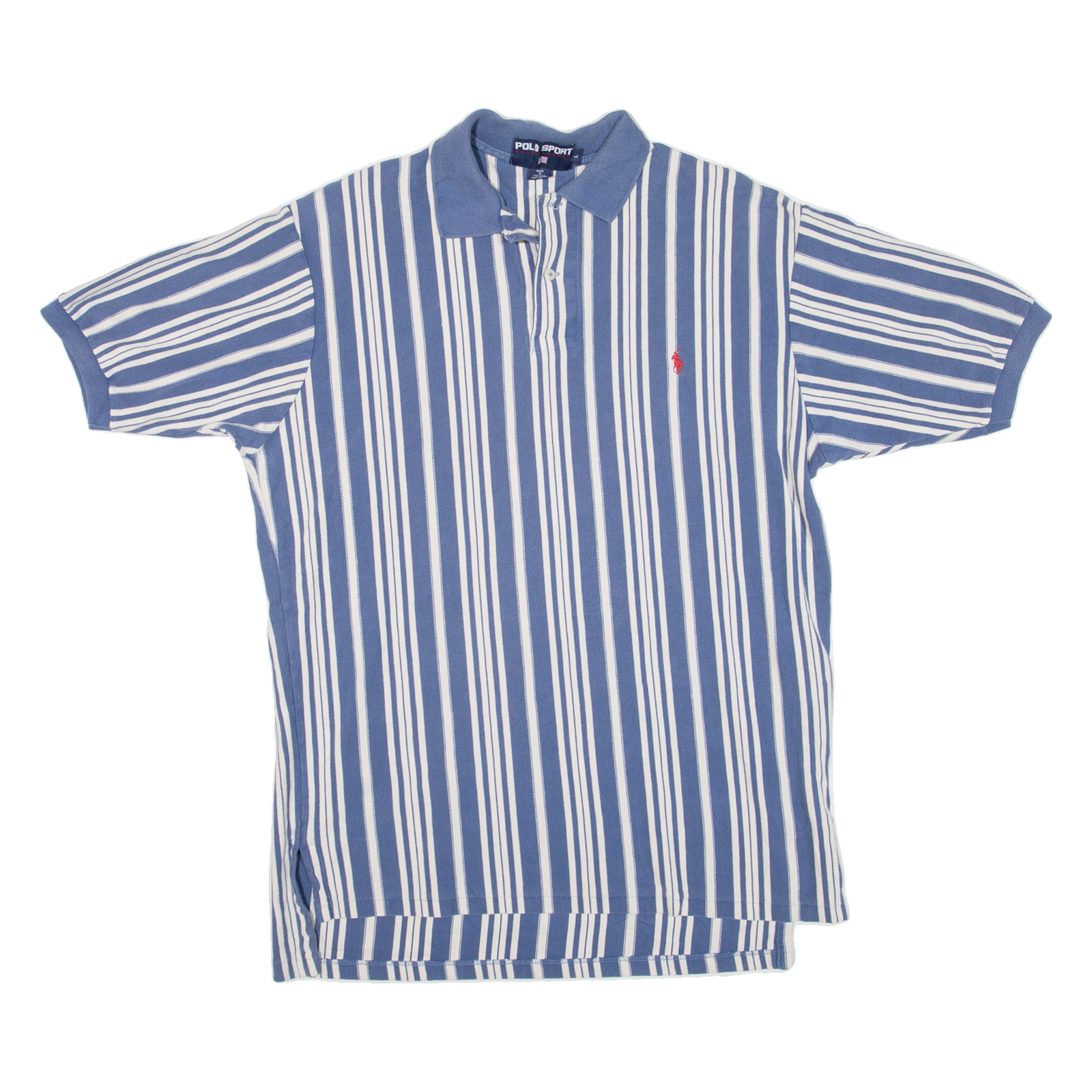 POLO SPORT RALPH LAUREN Mens Polo Shirt Blue Striped L Refurbished - N/A refurbished available on Cerqular