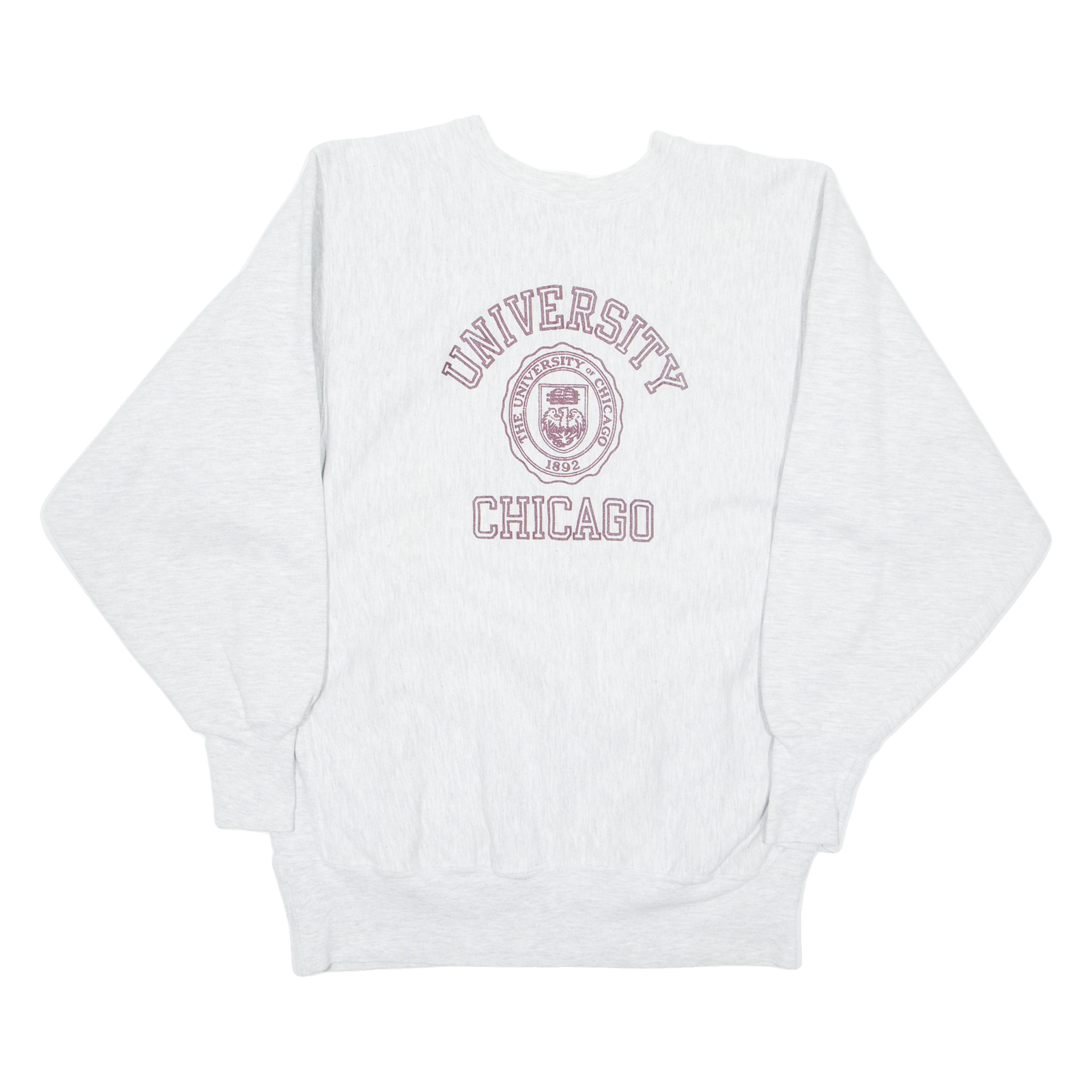 CHAMPION REVERSE WEAVE University Chicago Womens Sweatshirt Grey USA XL Refurbished - N/A refurbished available on Cerqular