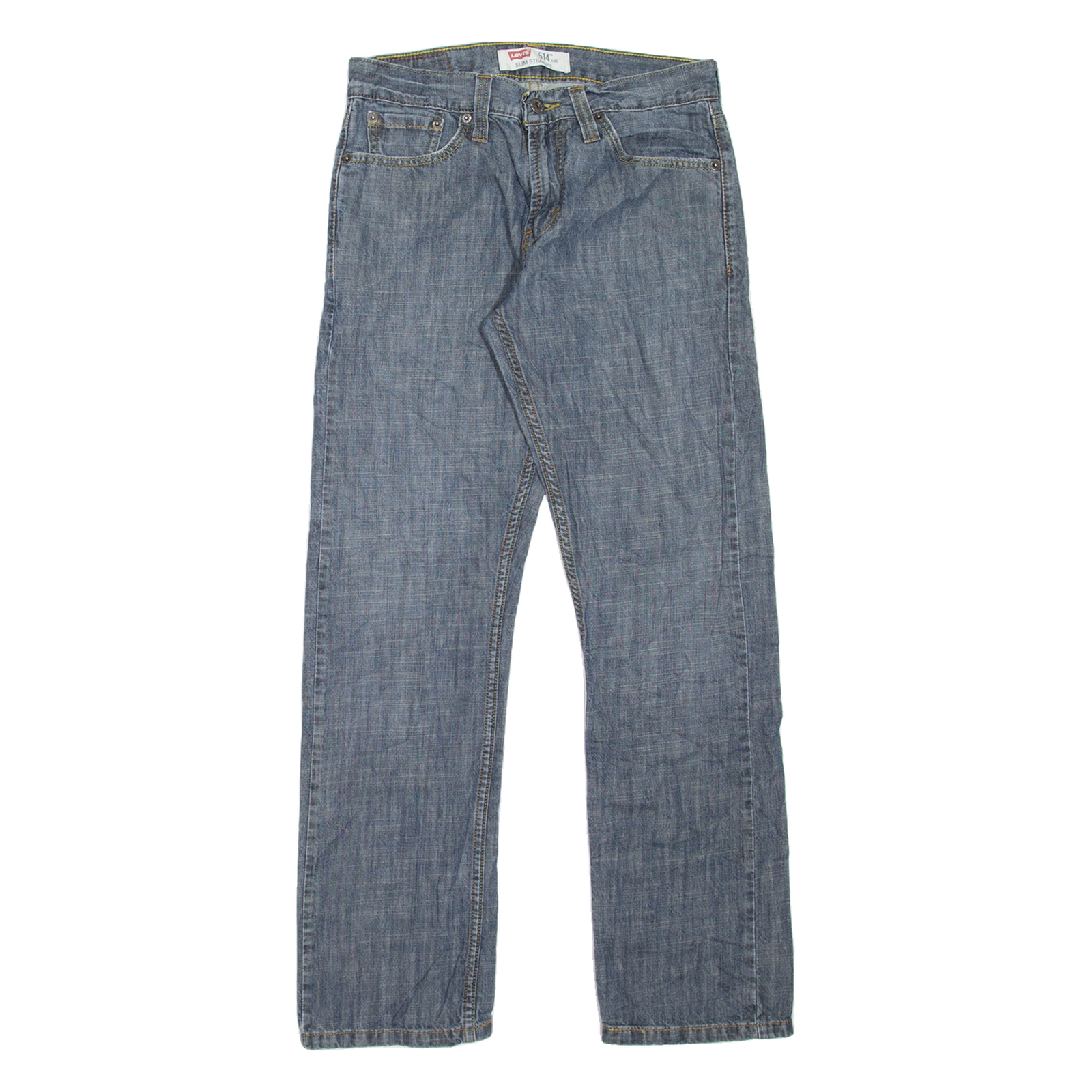 LEVI'S 514 Jeans Mens Blue Slim Straight W29 L30 Refurbished - N/A refurbished available on Cerqular