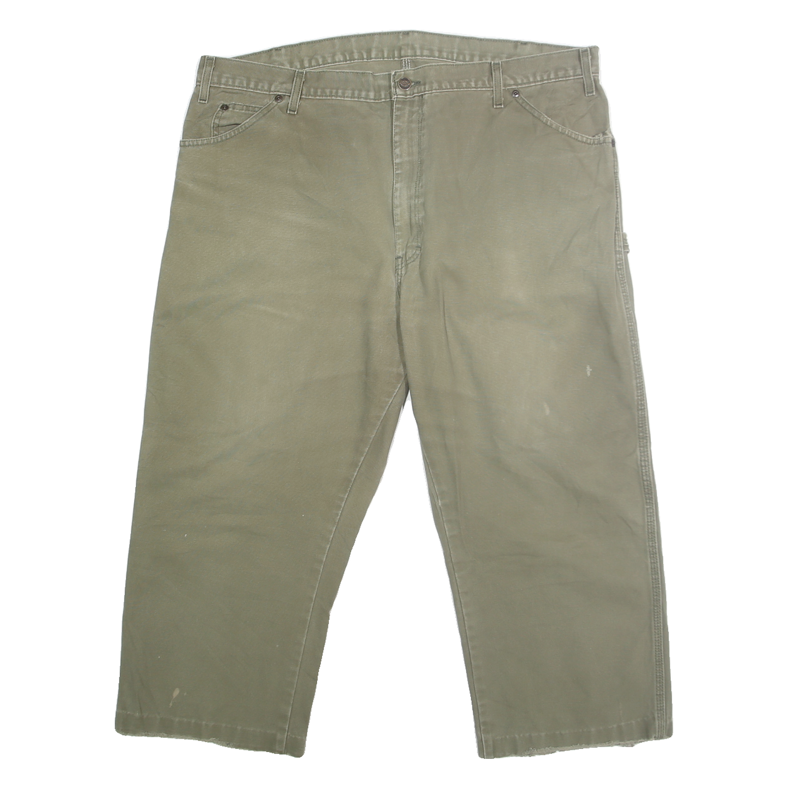 DICKIES Mens Relaxed Cotton Denim Beige W40 L23 Workwear Zip Closure Refurbished - N/A refurbished available on Cerqular