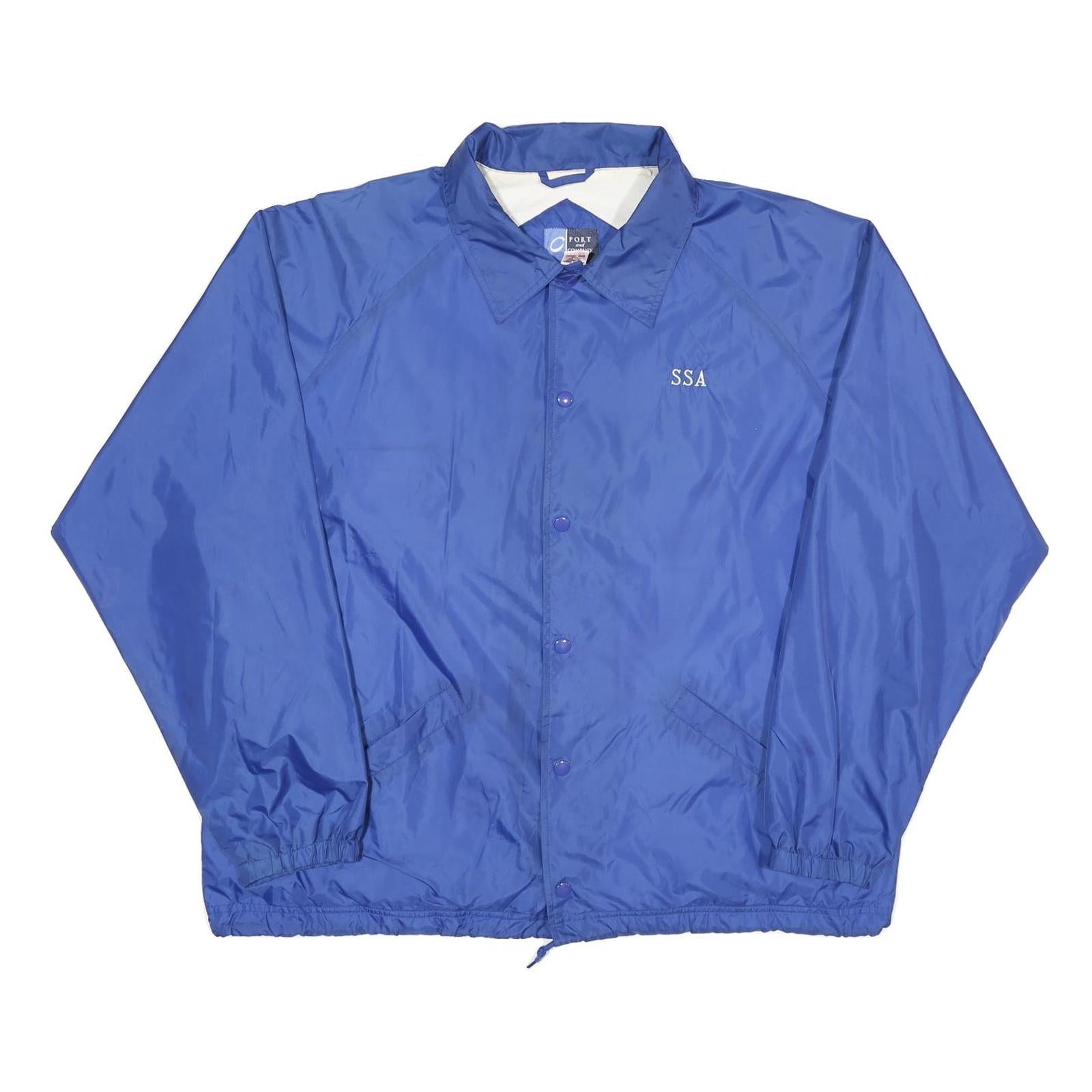 Buy PORT AND COMPANY Mens Blue Nylon Button Jacket XL Plain Lightweight Casual Refurbished - $32.49 PORT AND COMPANY Mens Blue Nylon Button Jacket XL Plain Lightweight Casual Refurbished - N/A refurbished available on Cerqular