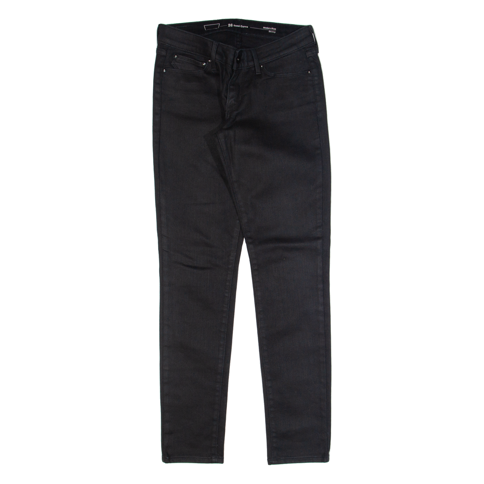 LEVI'S Demi Curve Womens Jeans Black Slim Skinny W27 L30 Refurbished - N/A refurbished available on Cerqular