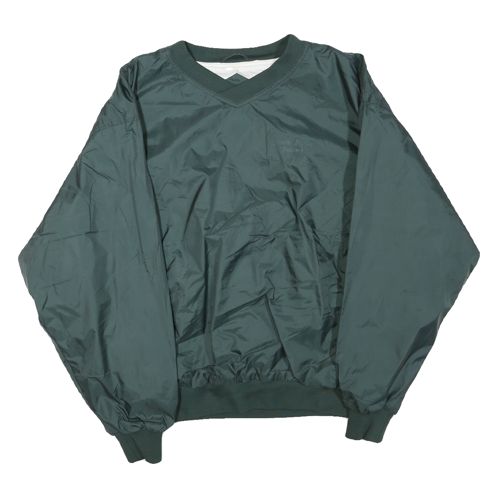SPORT-TEK Mens Green Jacket L Polyester Blend Plain Zip Casual Lightweight Refurbished - N/A refurbished available on Cerqular