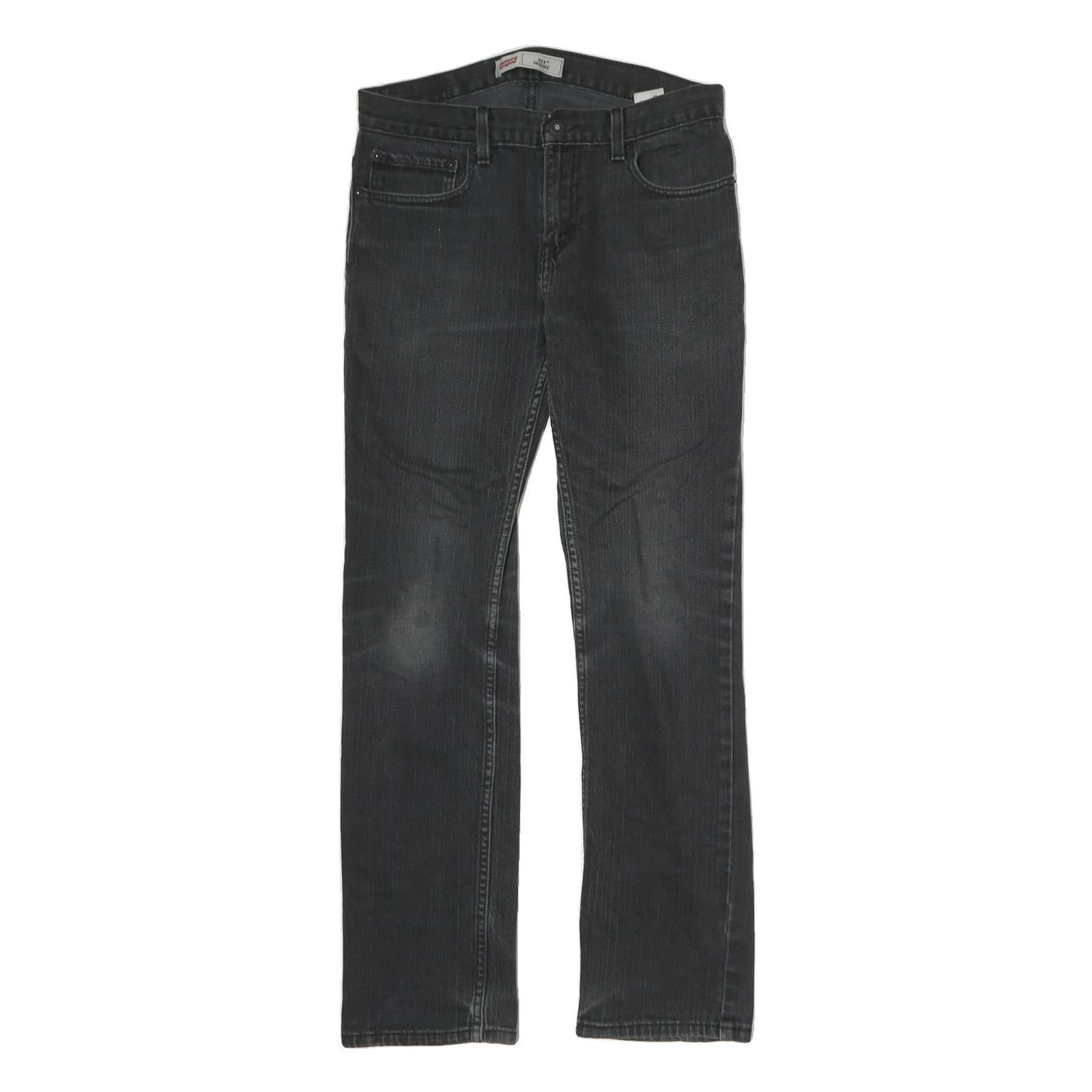 LEVI'S 511 Mens Jeans Black Regular Slim Denim Medium W30 L30 Stretch Refurbished - N/A refurbished available on Cerqular