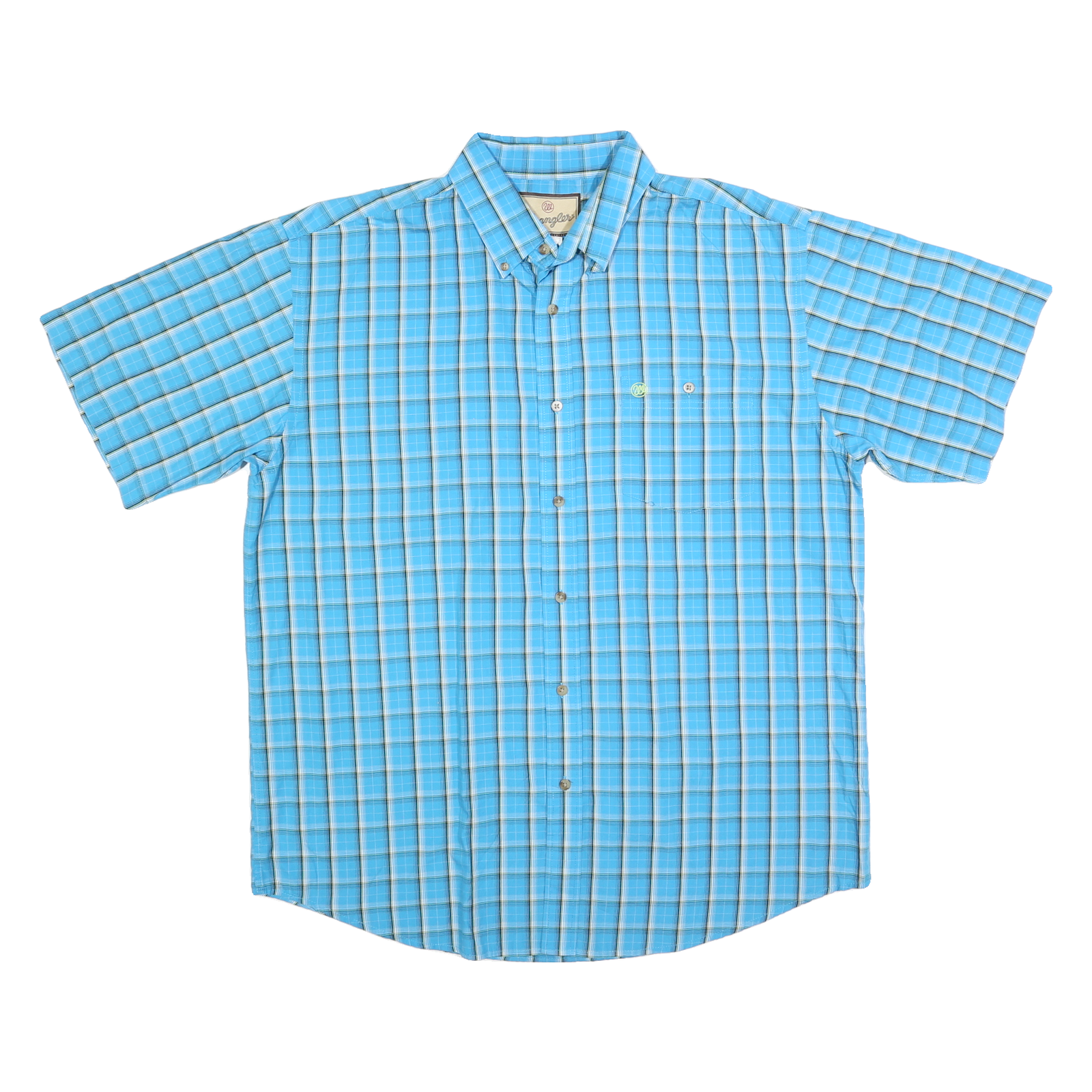 Buy WRANGLER Mens Blue Check Shirt XL Cotton Blend Casual Button-Down Short Sleeve Refurbished - $32.49 WRANGLER Mens Blue Check Shirt XL Cotton Blend Casual Button-Down Short Sleeve Refurbished - N/A refurbished available on Cerqular