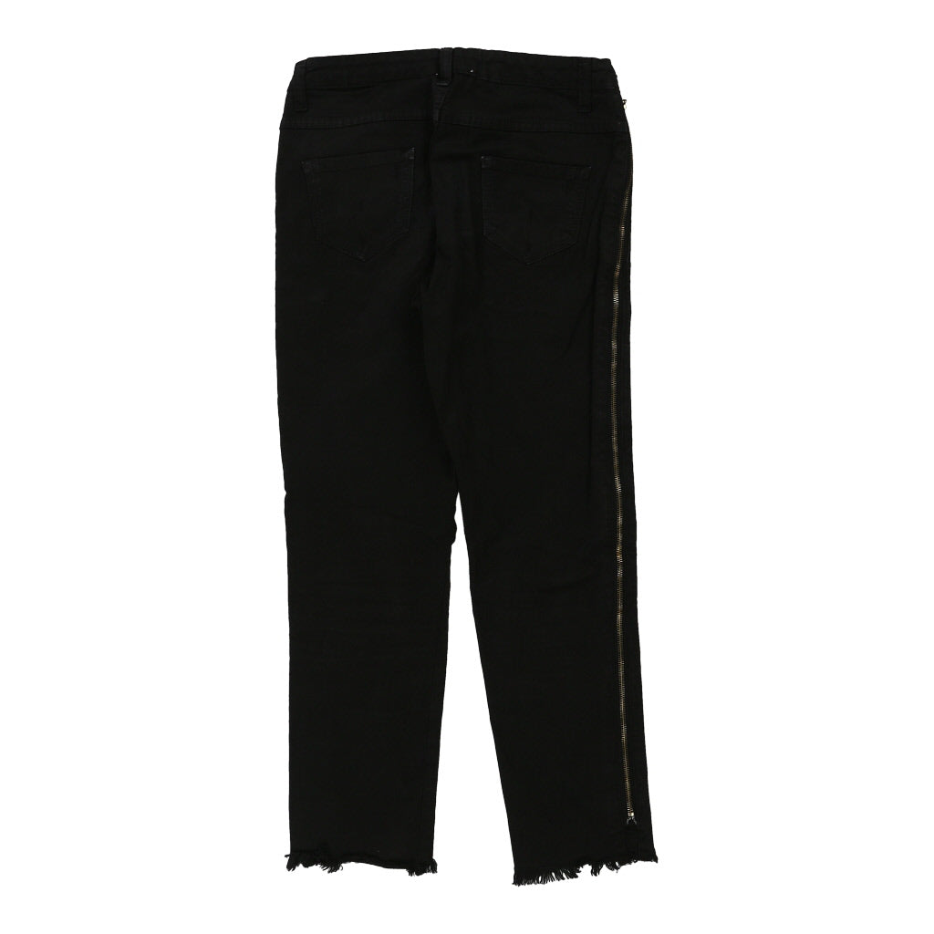 Naida Jeans - 28W UK 8 Black Cotton Refurbished - Thrifted (note: this is a term often used to describe second- refurbished available on Cerqular