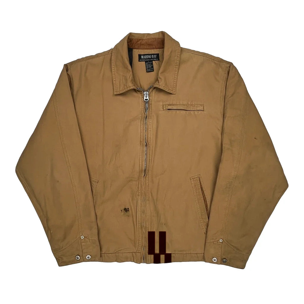 Buy Marino Bay Workwear Jacket - Large Brown Cotton Refurbished - $100.49 Marino Bay Workwear Jacket - Large Brown Cotton Refurbished - Thrifted (note: this is a term often used to describe second- refurbished available on Cerqular