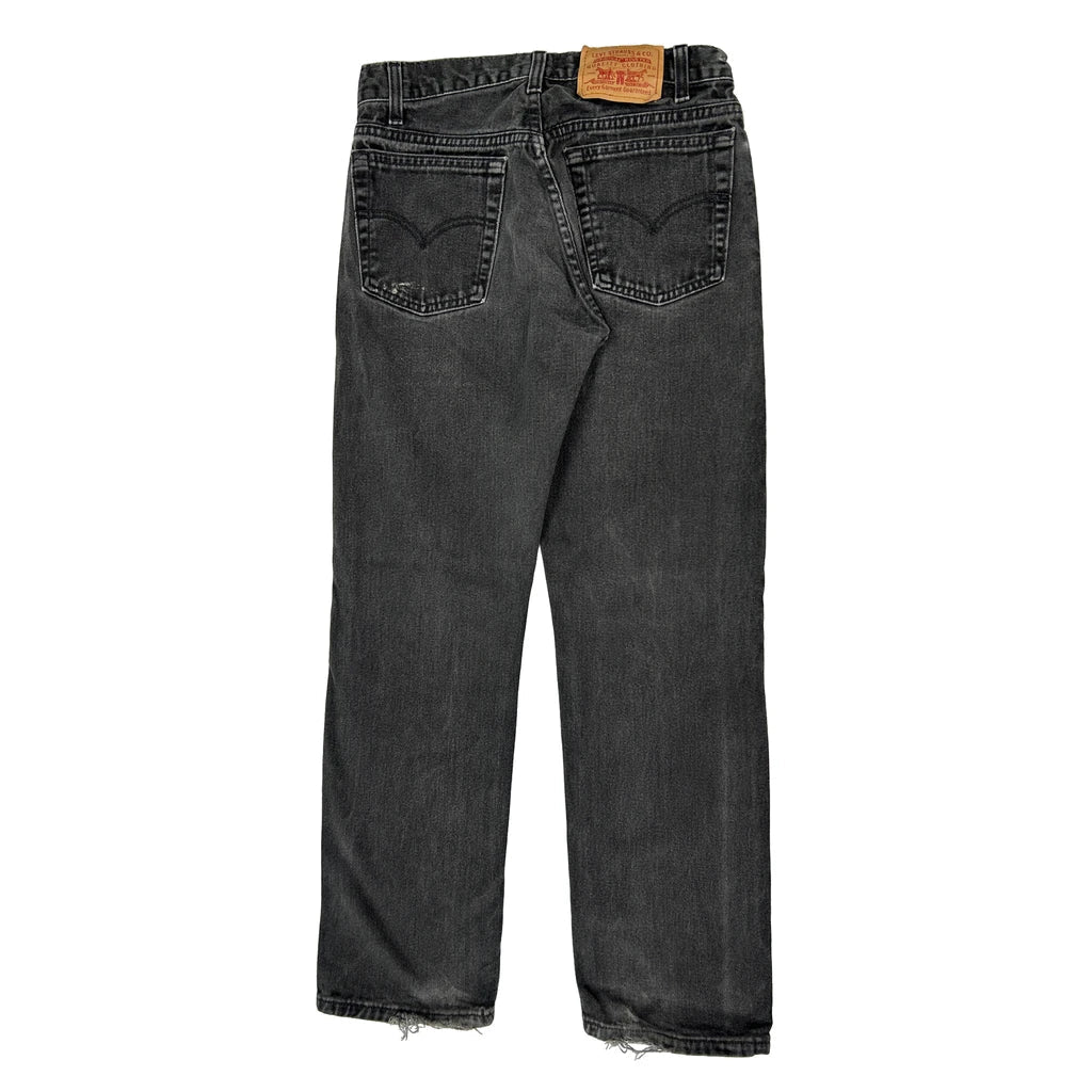 Levis Jeans - 30W 30L Grey Denim Refurbished - Thrifted (note: this is a term often used to describe second- refurbished available on Cerqular